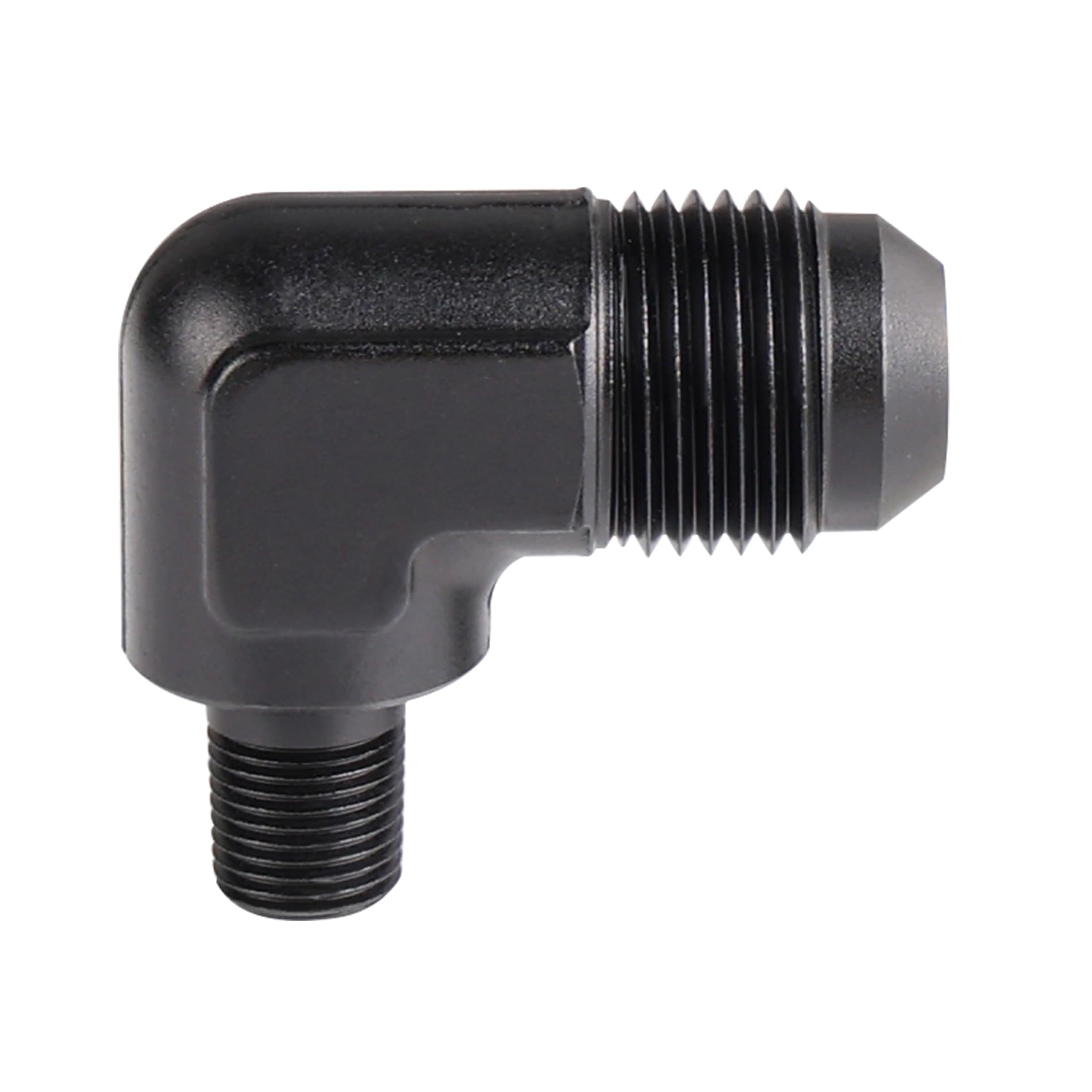 Evil Energy 8An Male Flare To 1/8'' Npt Pipe 90 Degree Fitting Aluminum Anodized Black
