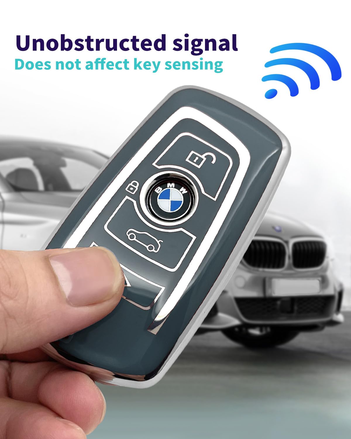 Haoyoumei Suitable For Bmw Key.Advanced Soft Tpu Key Case Is Compatible With 1 X1 X3 2 X4 4 X5 5 X6 M5 6 7 F20 3 Gt3 Gt5 Key 360