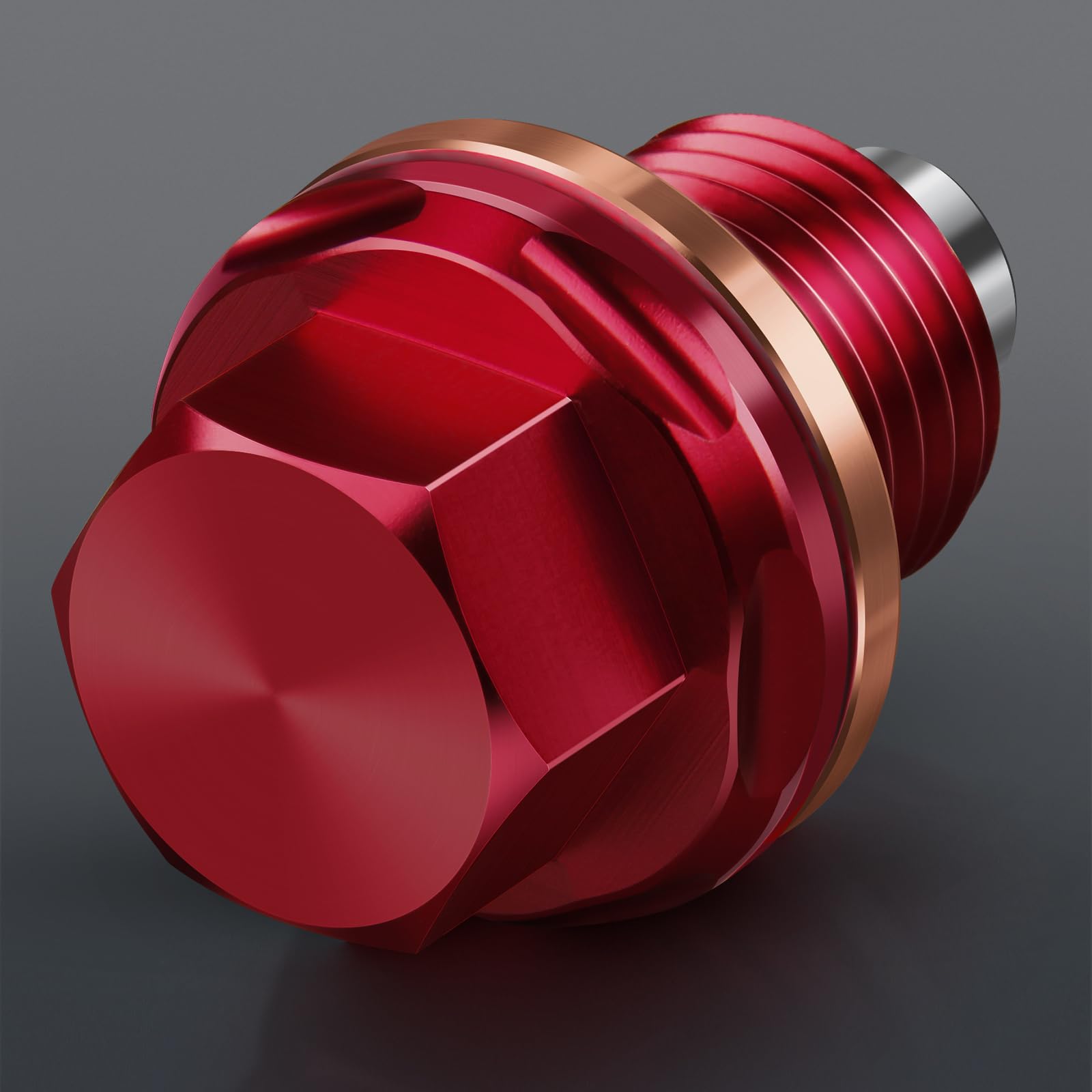 M12 X 1.5 Magnetic Oil Drain Plug 7075 Aluminum Cnc Craft With Crush Washer Gaskets Replacement For Bmw Benz