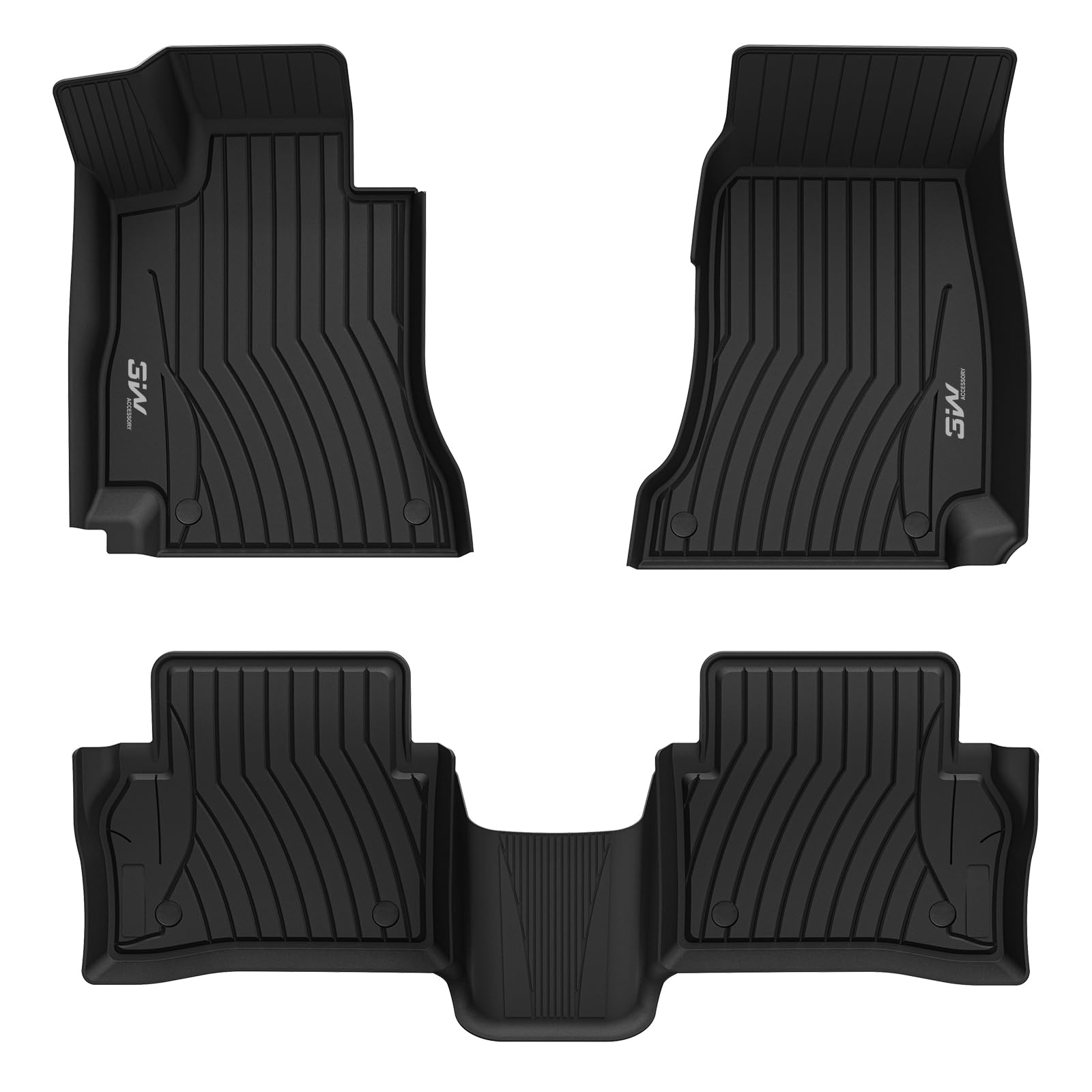 3W Floor Mats Fit For Benz E-Class 2017-2023 2024 2025 Tpe All Weather Custom Fit Floor Liner For E300 E320 E400 E350 E63 E550,