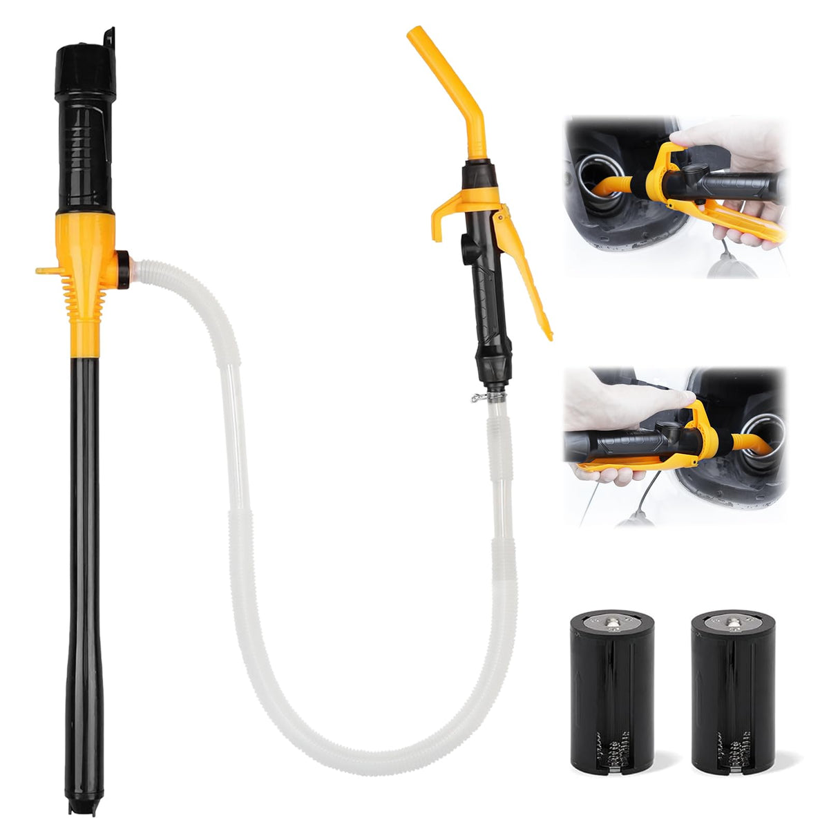 ELEAD Portable Battery Powered Pump - Electric Fuel/Water Transfer Pump 2.2 GPM, Liquid Siphon Pump with Adjustable Flow Control