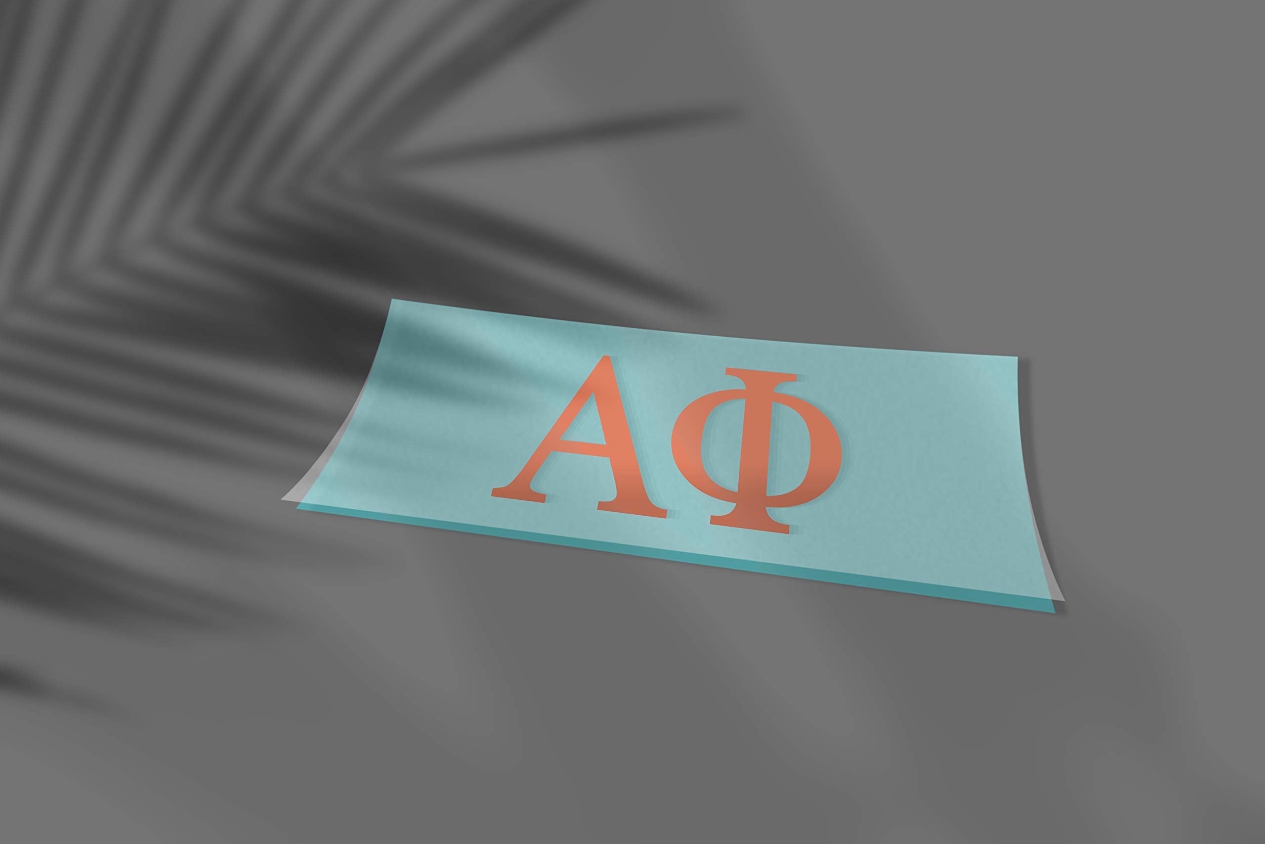Pro-Graphx Alpha Phi Greek Sorority Sticker Decal, 2.5 Inches Tall, Coral