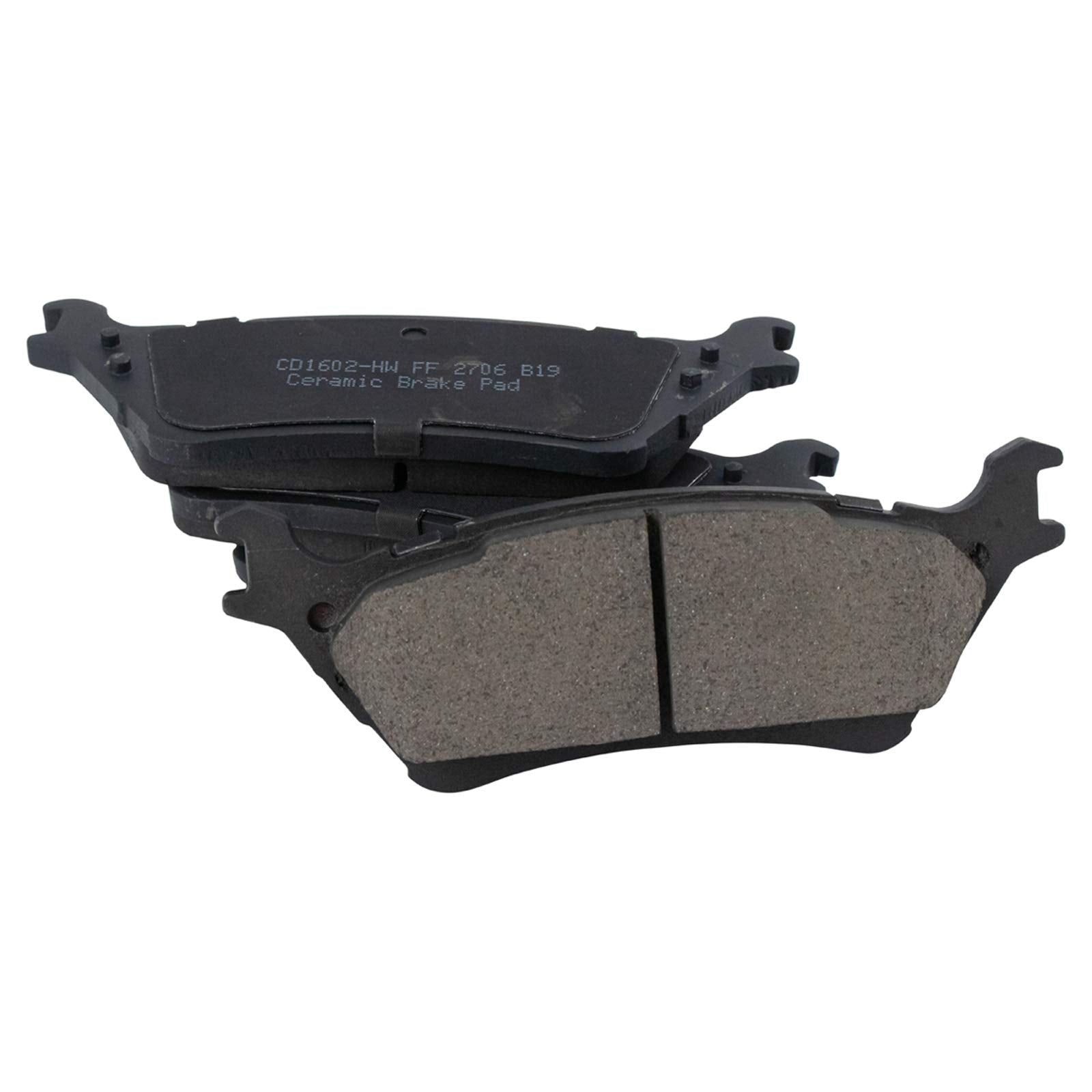TRQ Rear Brake Pads Ceramic Compatible with 2012-2020 Ford F-150