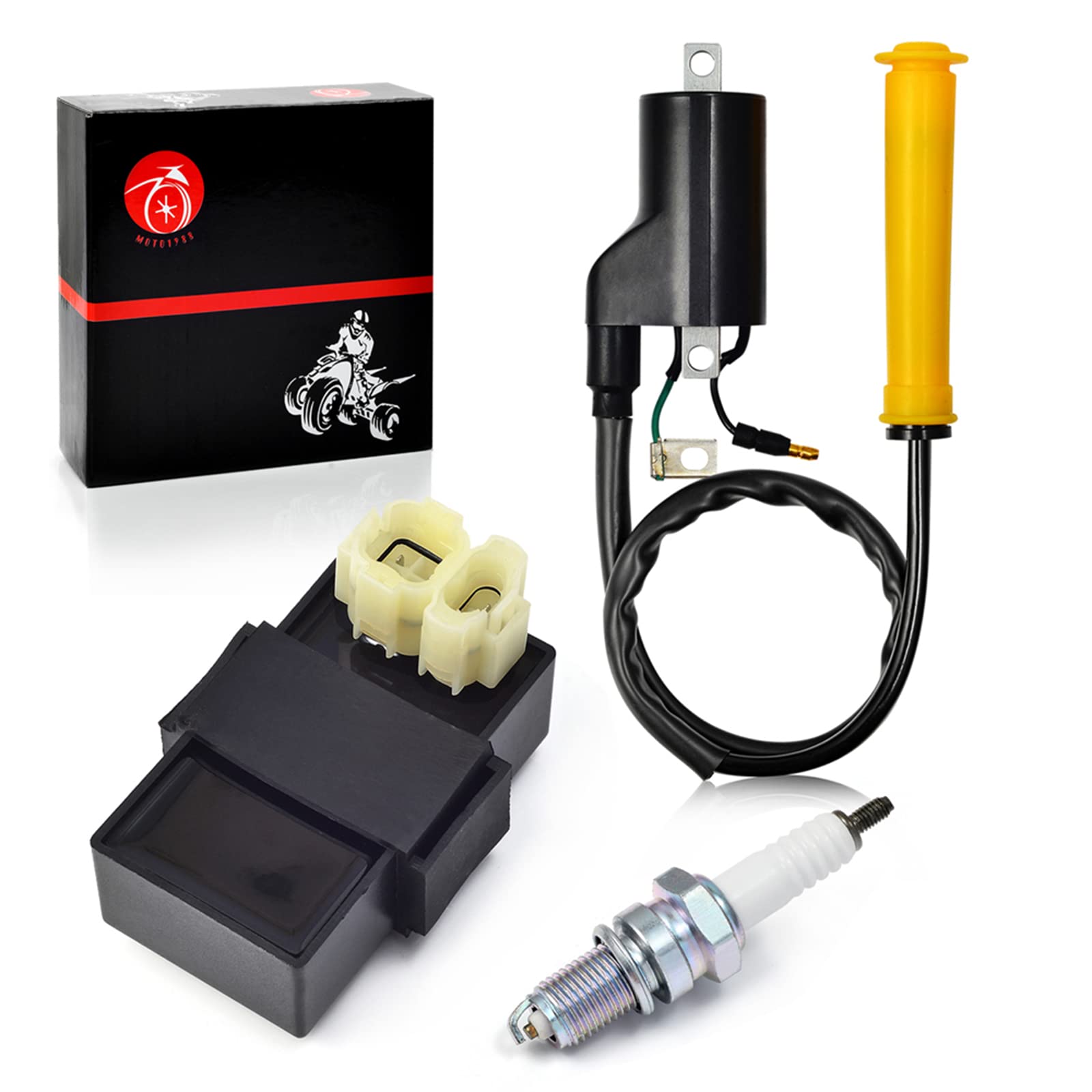 Moto1988 Igniter Cdi Box And Ignition Coil Spark Plug For Honda 400Ex Trx400Ex 2X4 1999 2000 2001 2002 2003 2004
