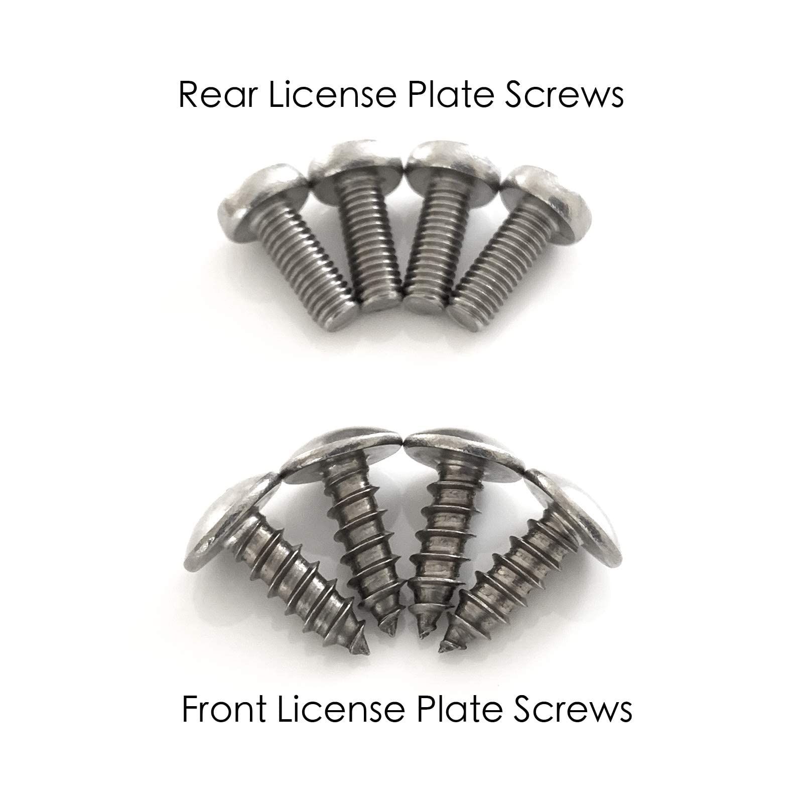 Prime Ave Stainless Steel License Plate Screws Compatible With Audi A3 A4 A5 A6 A7 A8 S3 S4 S5 S6 S7 S8 Rs3 Rs4 Rs5 Rs6 Rs7 Q3 Q4 Q5 Q7 Q8 Sq5 Sq7 Sq8 Rs Q8 Tt Tts Tt Rs R8 E-Tron (Extended Length)