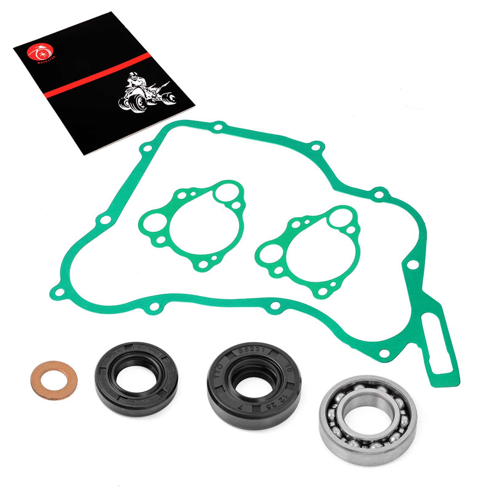 Water Pump Rebuild Kit Gaskets Seals Bearing Compatible With Honda Cr125 Cr125R 1990-2004