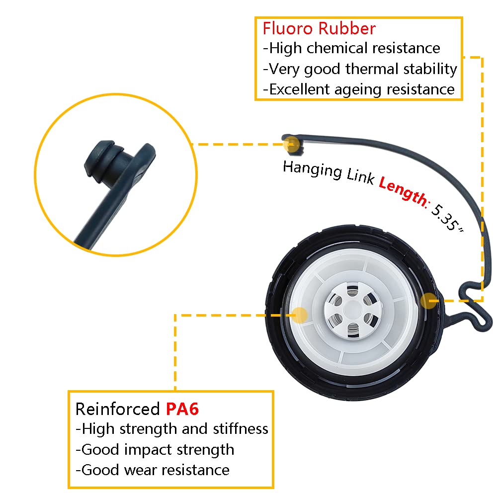 Fuel Tank Cap Gas Cap | Fit For Toyota 4Runner Camry Corolla Fj Cruiser Highlander Land Cruiser Rav4 Sequoia Sienna Tacoma Tundra Yaris, Lexus Es350 Gs350 Gx460 Is350 Ls460, Scion | Oe# 7730006040