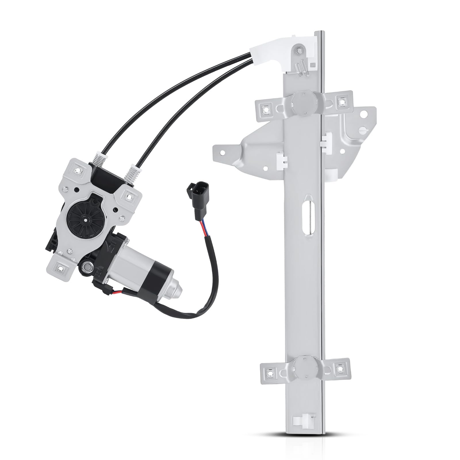 YHTAUTO Rear Passenger Side Power Window Regulator with 2-Pin Motor Assembly Compatible with Buick Century 1997-2005, Regal 1997