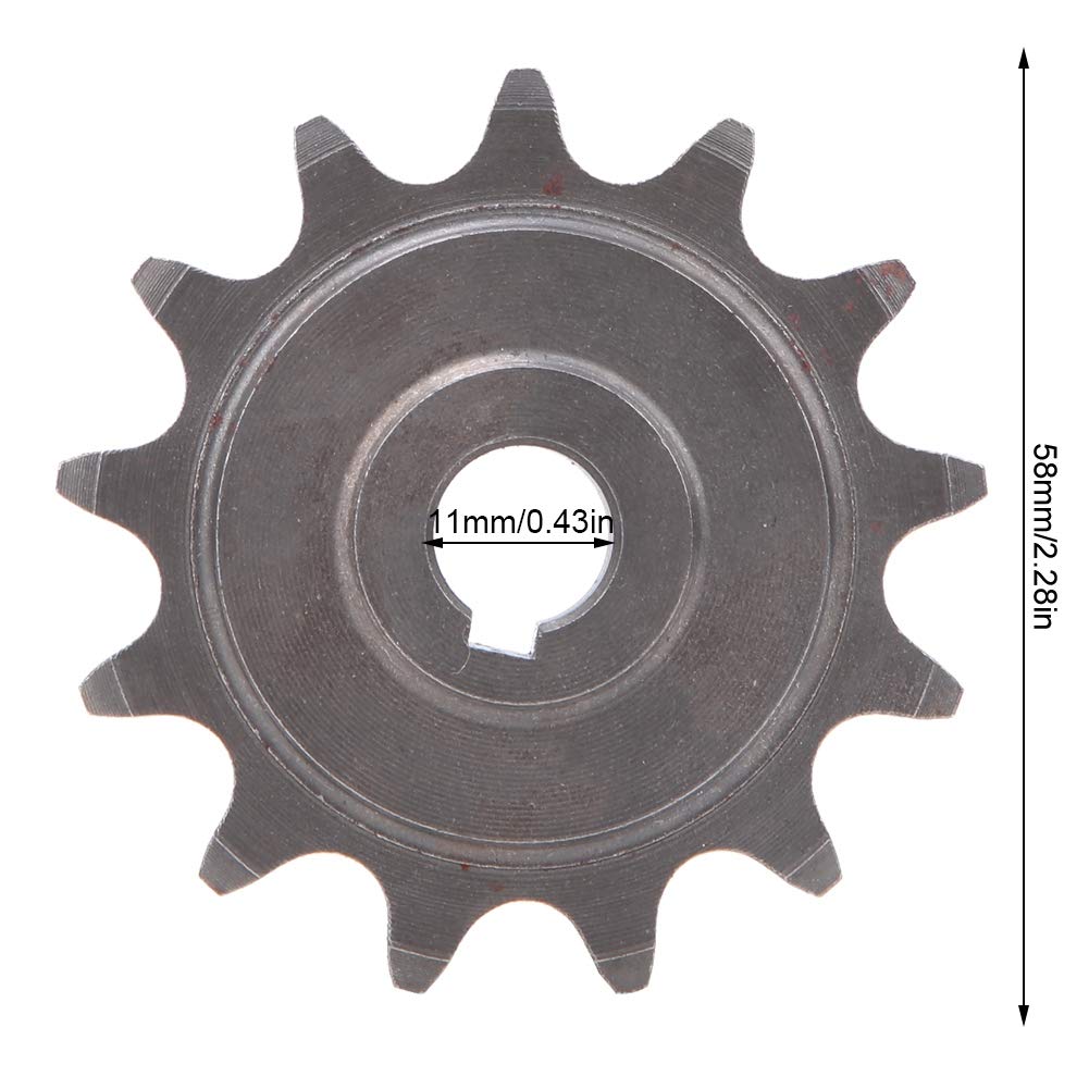 Metal Bicycle Sprockets And Gears, Universal 13 Teeth Gear Sprocket Bike Clutch Gear Drive Sprocket Aluminum Alloy Motor Bicycle
