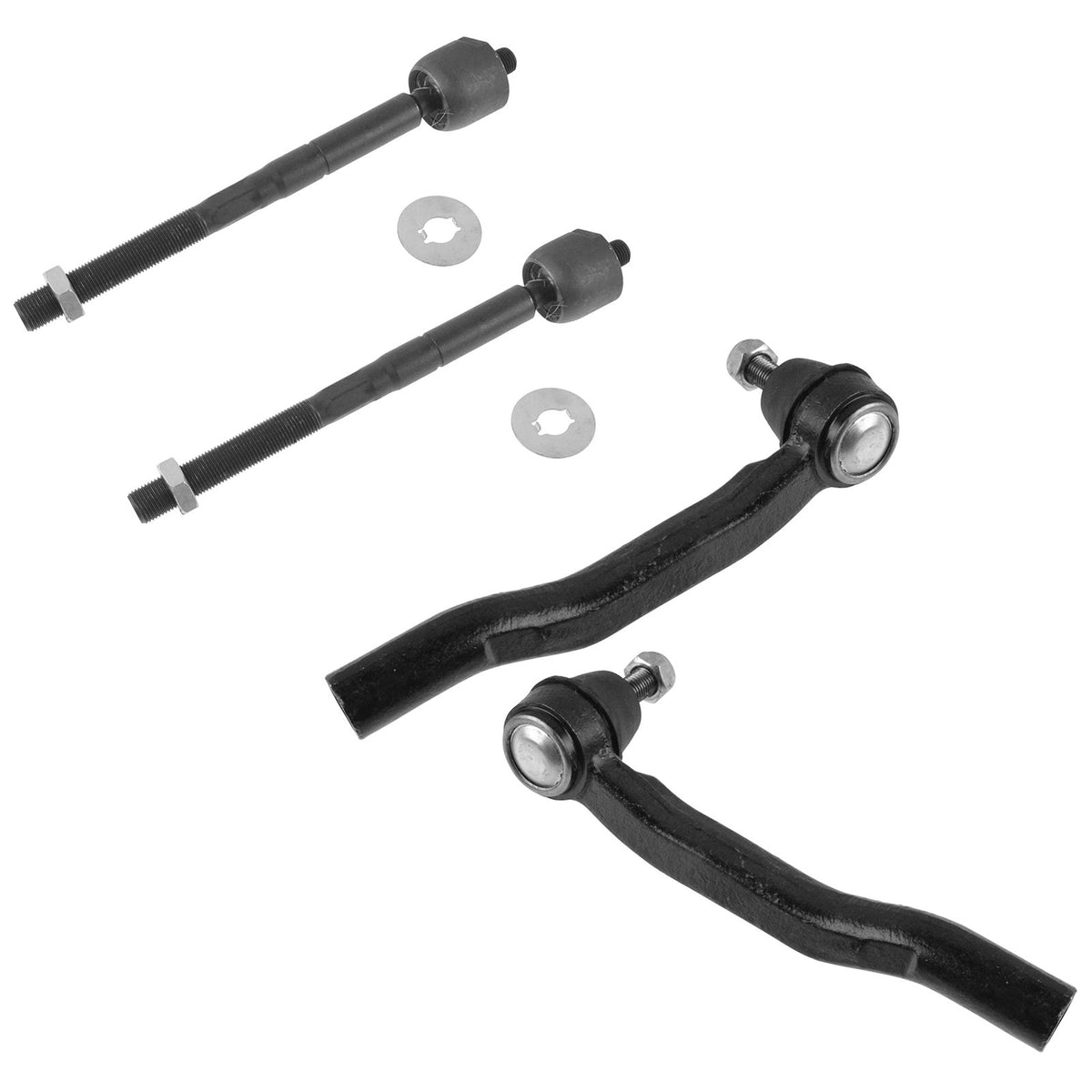 Trq Front Tie Rod Set Compatible With 2004-2010 Toyota Sienna