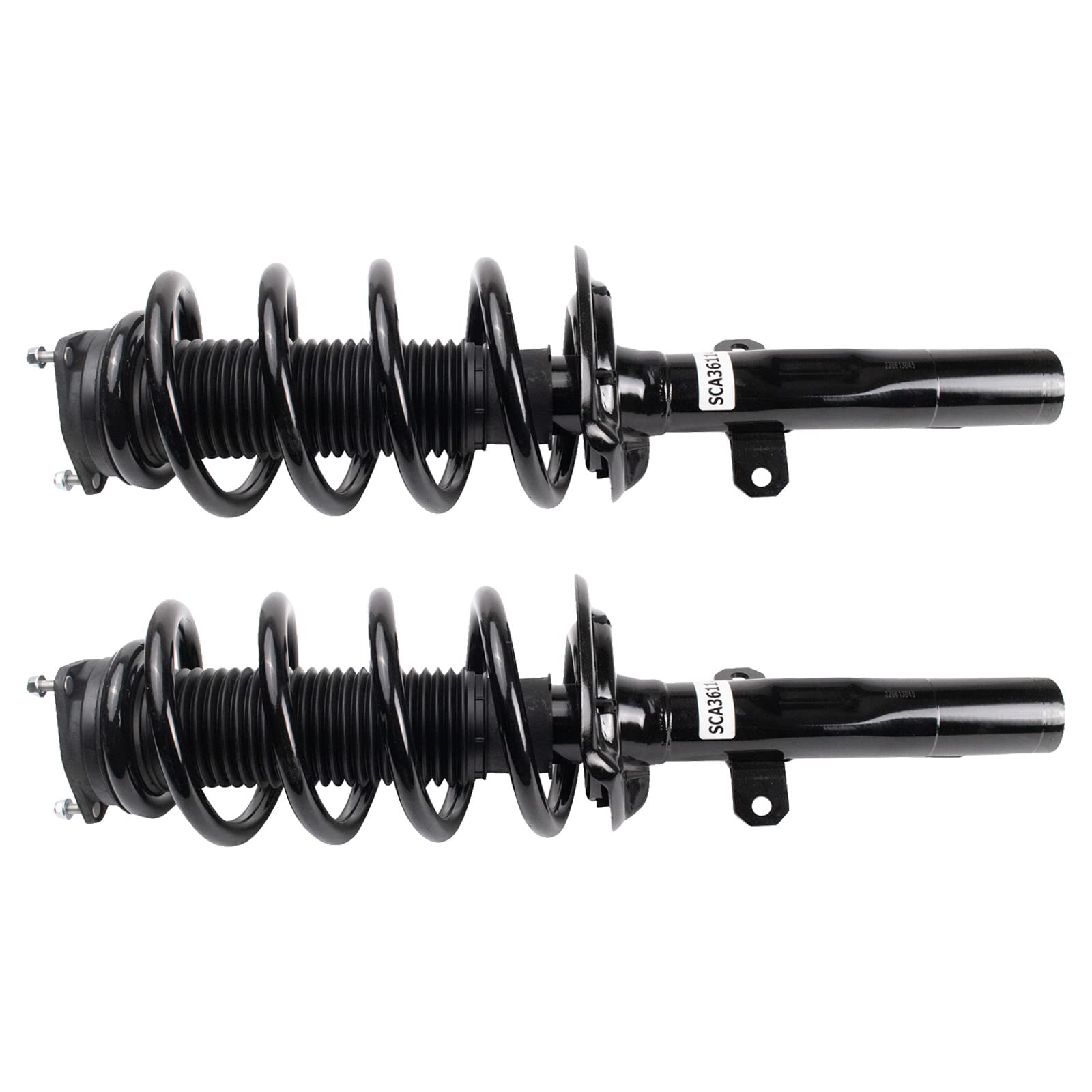 Trq Front Strut & Coil Spring Assembly Set Driver & Passenger Sides Compatible With 09-10 Pontiac Vibe 09-13 Toyota Corolla Matr