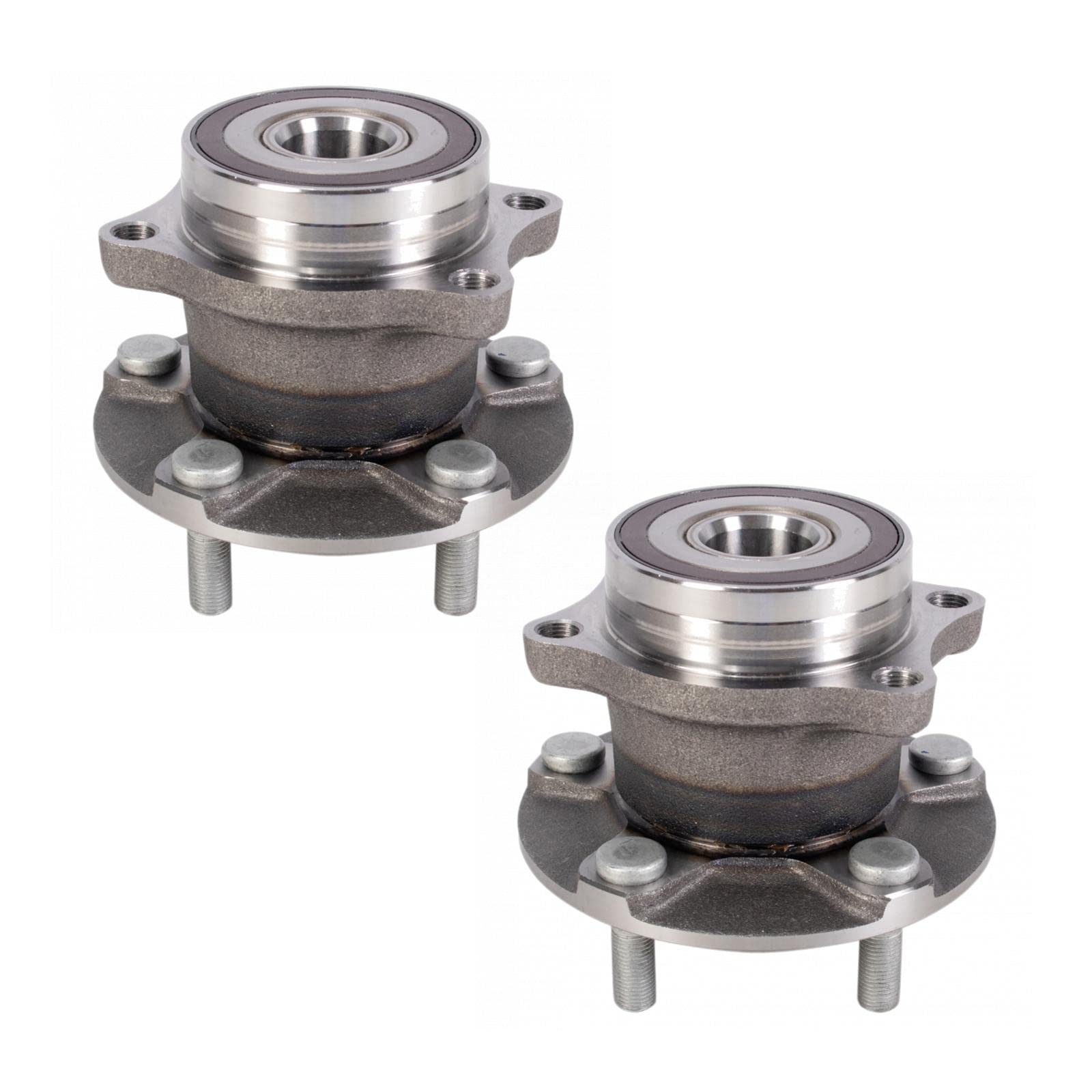 Trq Rear Wheel Hub Bearings Assembly Set Compatible With 2008-2014 Subaru Impreza