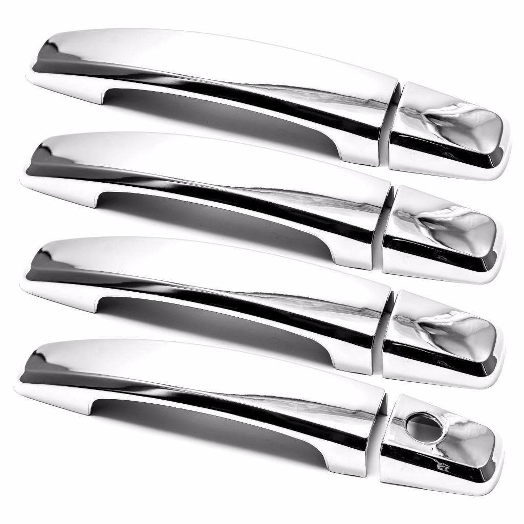 Erushautoparts Ultra Chrome Door Handle Cover For 2010-2014 Chevrolet Cruze *No Passenger Keyholes*