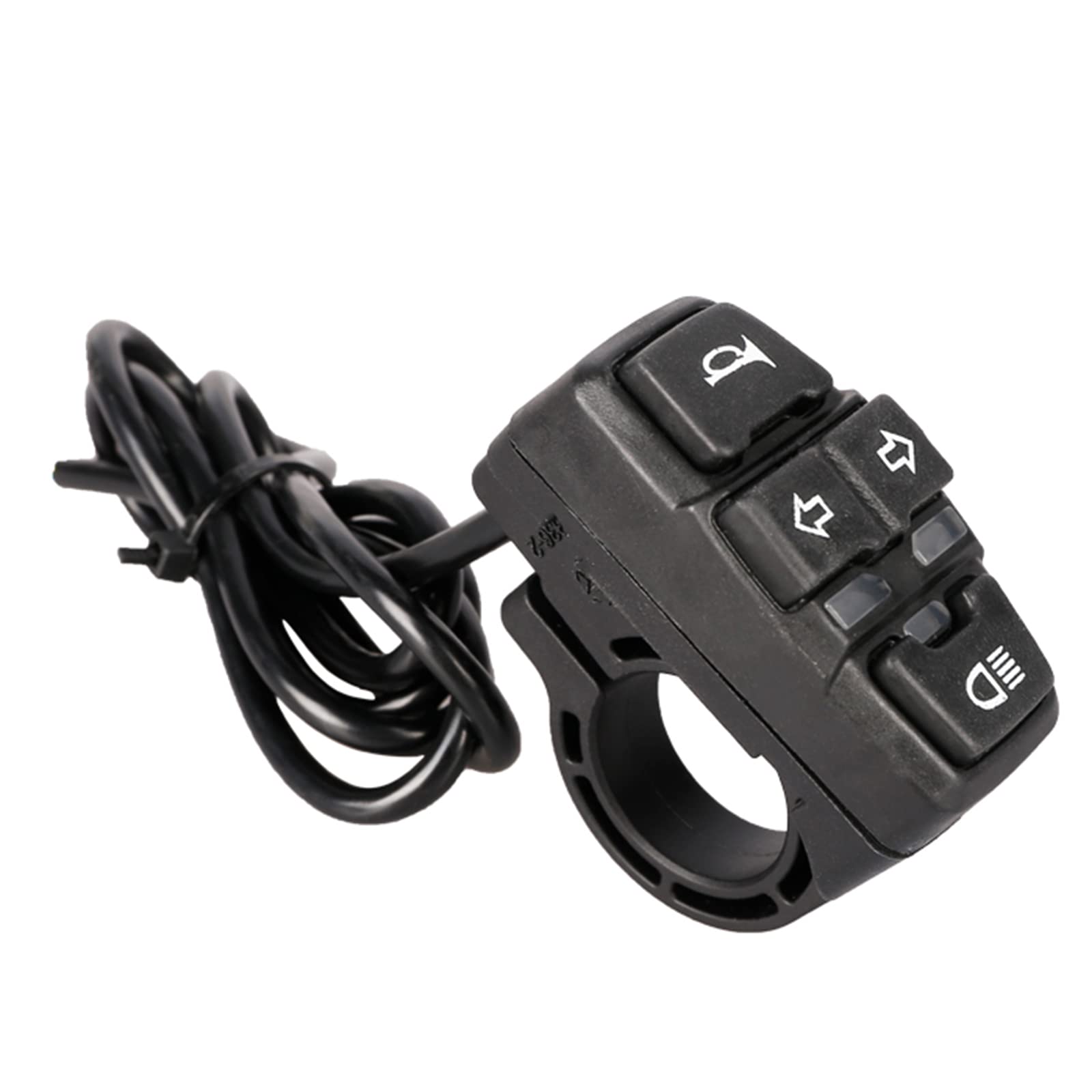 Joofn Motorcycle Head Light Turn Switch, 3-In-1 Light Horn Turn Switch Signal Button Set, Motorcycle Headlights Horn Turn On/Off Control Switches For Scooter Electric Bike