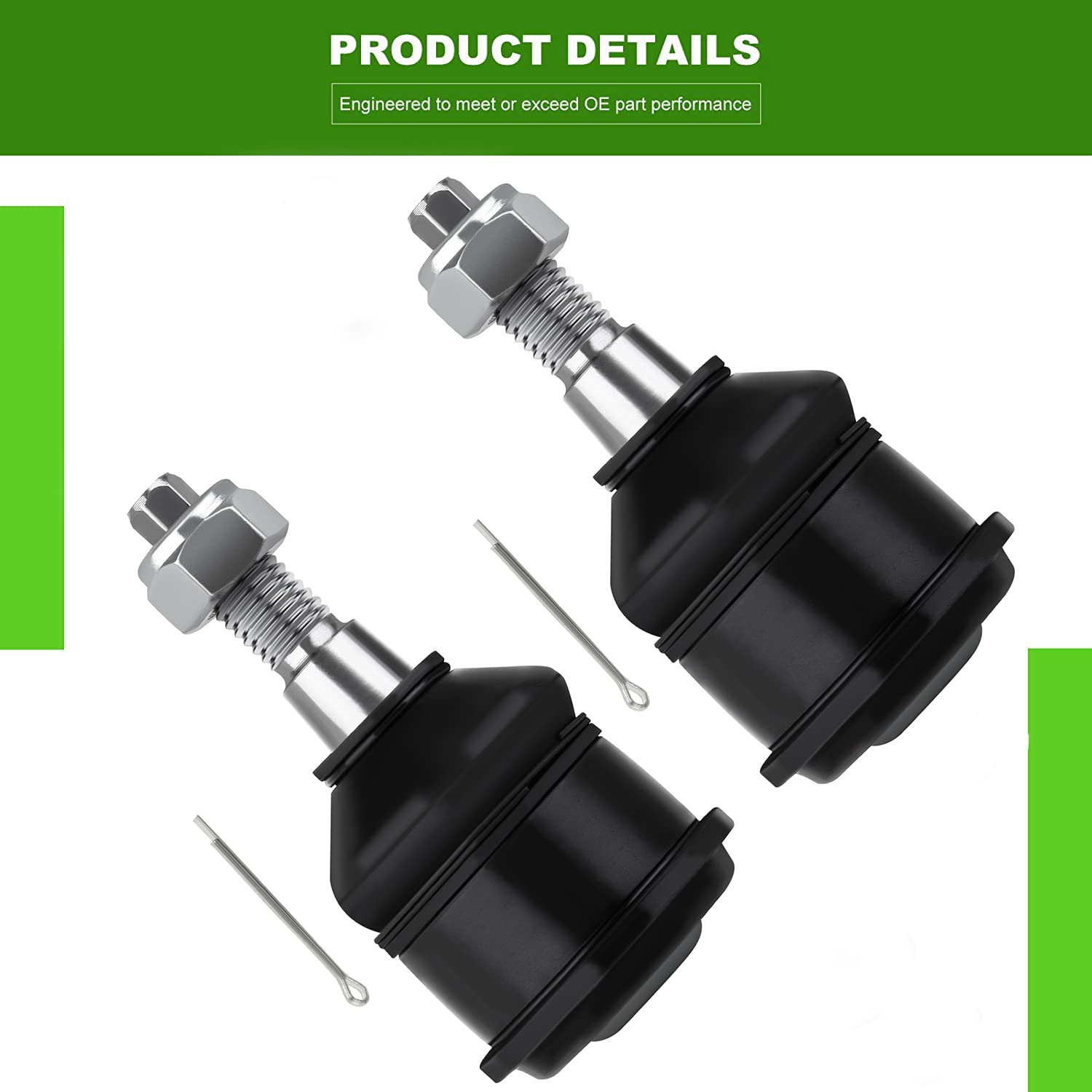 SCITOO - 8pc Set Suspension Kit Front Upper Control Arm with Ball Joint Fit 2002-2005 For Jeep Liberty 2.4L 2.8L 3.7L Lower Ball