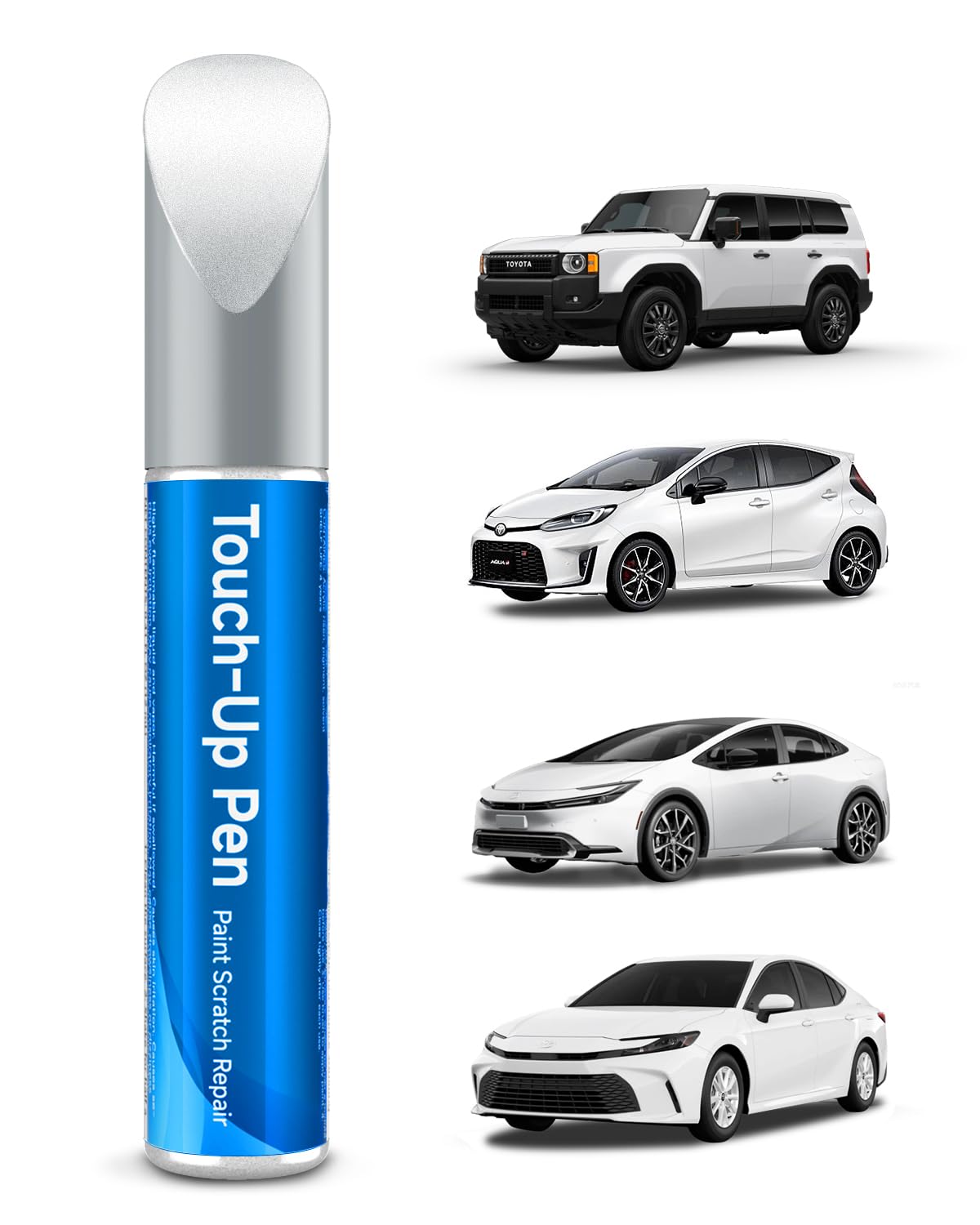 040 Super White/Ice Cap Touch Up Paint Compatible with Toyota Exact Match Touch Up Paint Car Scratch Repair