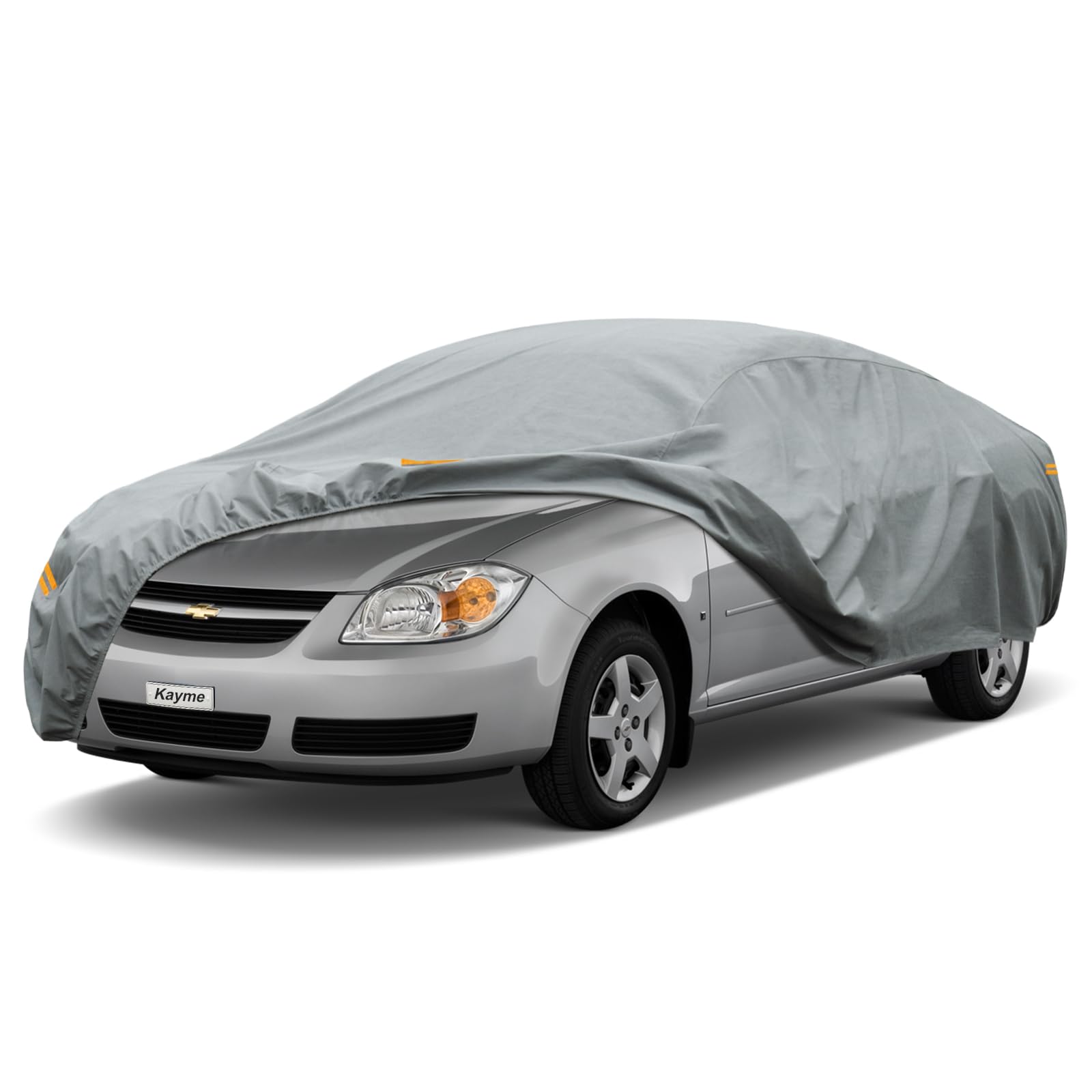 Kayme Heavy Duty Car Cover Custom Fit Chevrolet Cobalt (2004-2010) Waterproof All Weather For Automobiles, Full Exterior Covers
