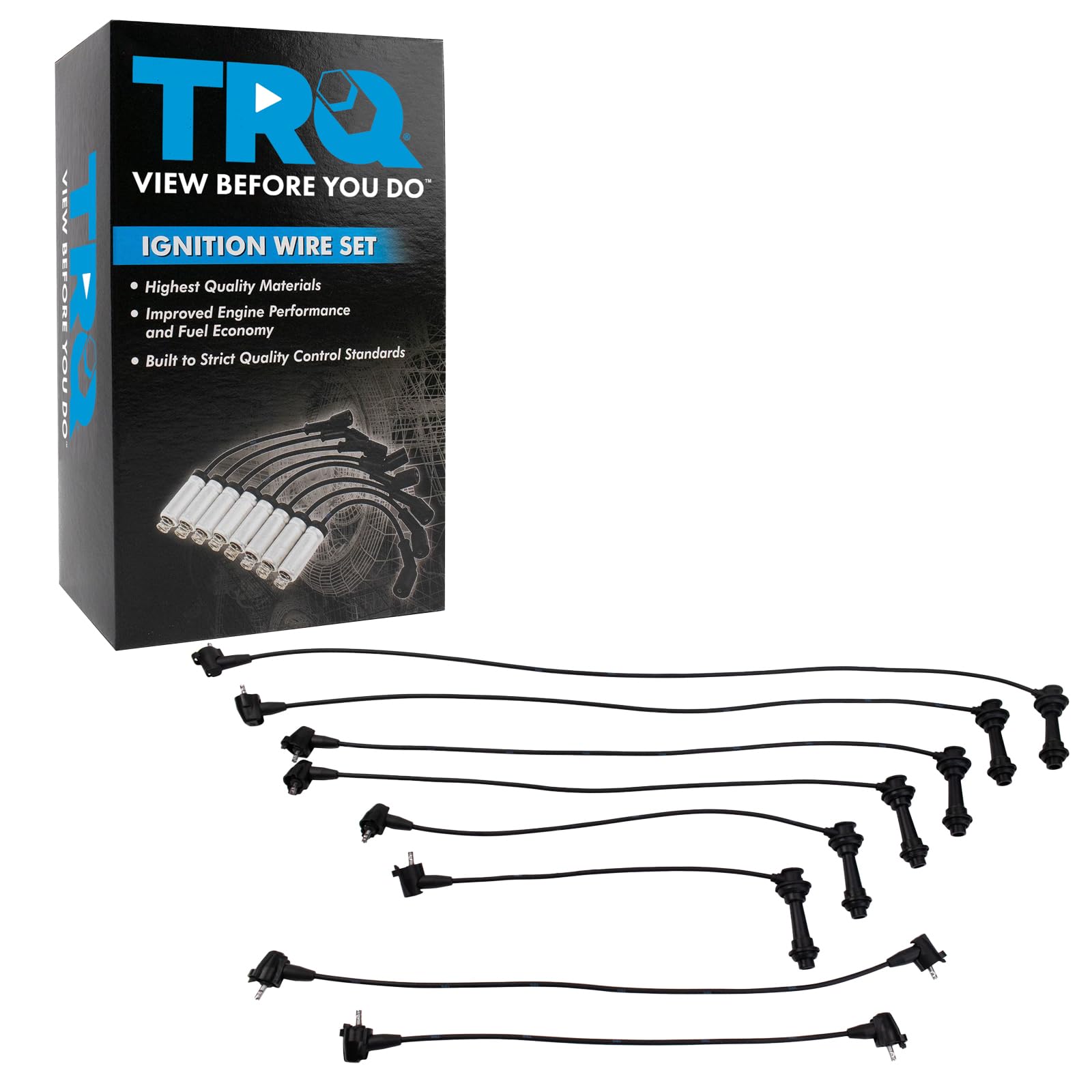 Trq Spark Plug Wire Set Compatible With 1993-1997 Lexus Gs300 1992-1997 Sc300 Toyota Supra