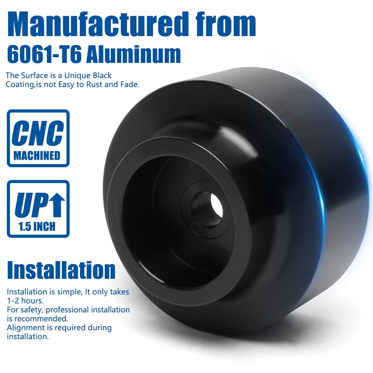 Gasupply 1.5'' Rear Leveling Lift Kits, Compatible With 2009-2024 Dodge Ram 1500 2Wd 4Wd, 1.5 Inch Raise Strut Suspension Spacer