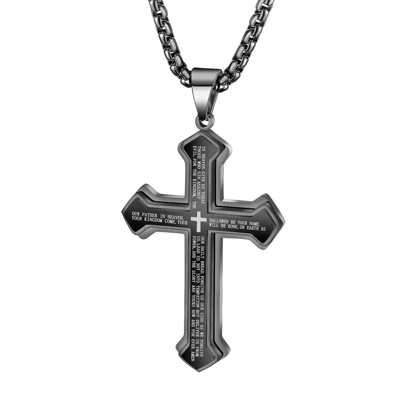 Leapofaith Cross Pendant For Car Rear View Mirror Hanging Cross Charm Car Decor Mirror Accessories Ornament Auto Interior Jesus