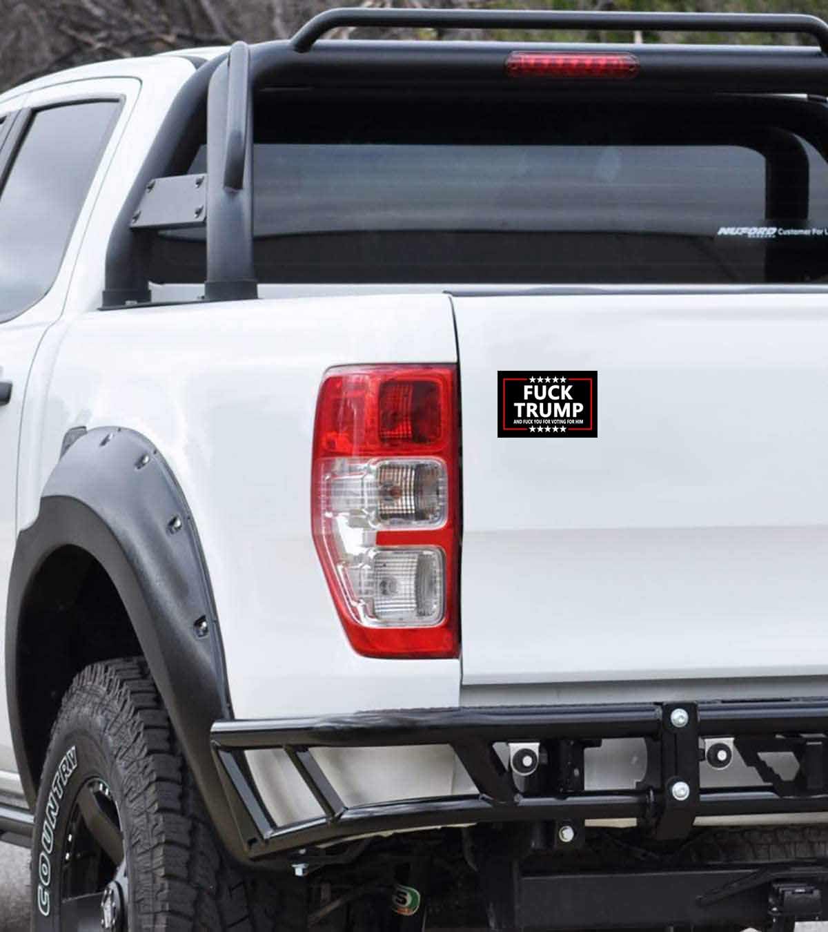 10 Pack Fuck Trump And Fuck You For Voting For Him Anti Trump Stickers Laptop Bumper Decal Window Waterproof Car Stickers