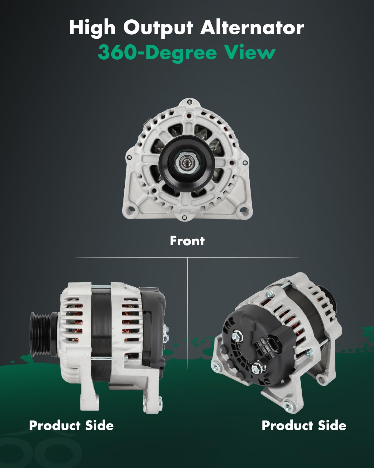 SCITOO Alternator Fits for Chevrolet for Sonic 2012 2013 2014 2015 2016 2017 2018, L4 1.8L, Manual Transmission - 12V 100Amp CW