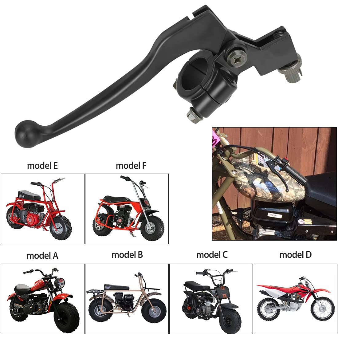 Fvrito 7/8'' Left 22Mm Universal Clutch Brake Handle Lever Perch For Xr80 Xr100 Crf70 Crf80 Ssr(Apollo,Ttr) 125Cc Sr125 Coolster