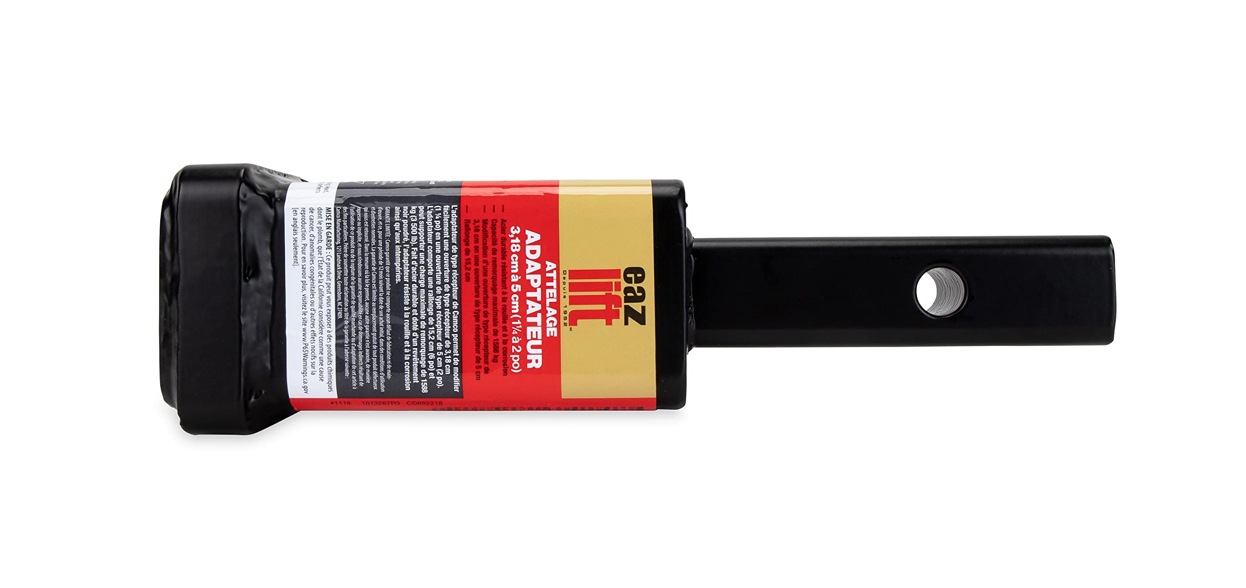 Eaz-Lift Hitch Receiver Adapter - Easily Adapts A 1 '' Receiver To A 2'' Receiver | 6'' Extension, 3,500 Lb. Capacity (Gtwr) | D