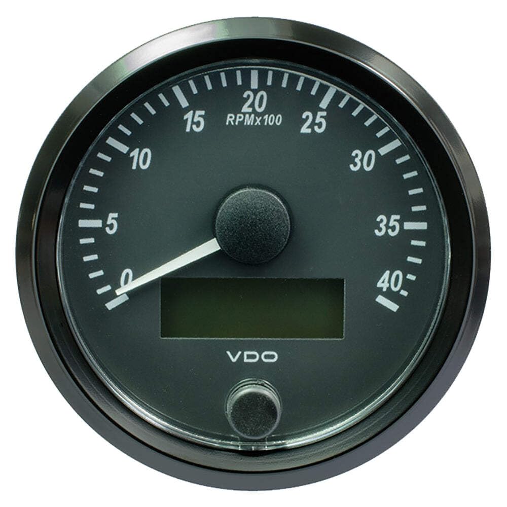 Vdo Singleviu 80Mm (3-1/8') Tachometer - 4,000 Rpm