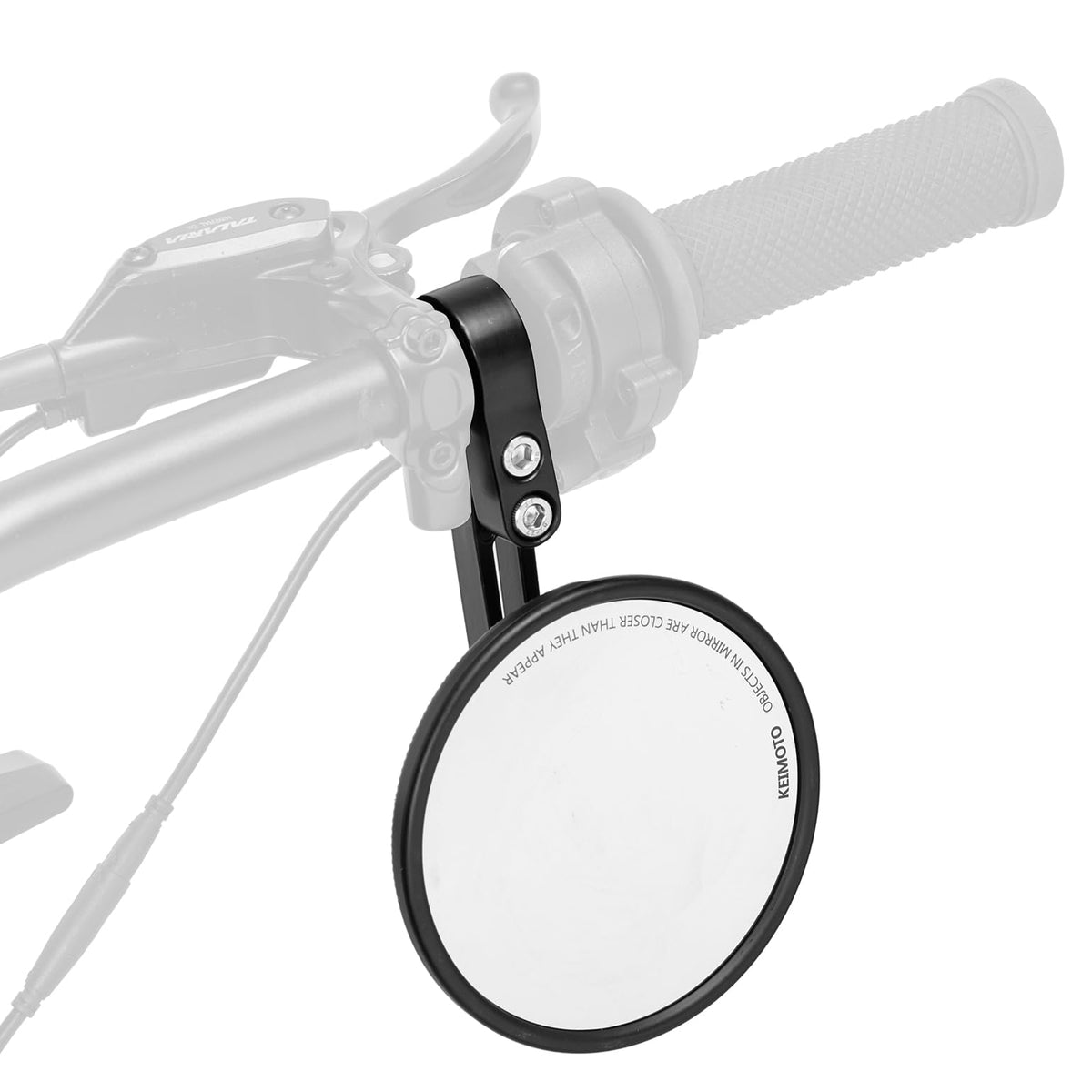 KEMIMOTO Motorcycle Rear View Mirror, Billet Aluminum Bar End Side Mirror for 22mm or 25.4mm Handlebar Diameter with M8 Bolt Com