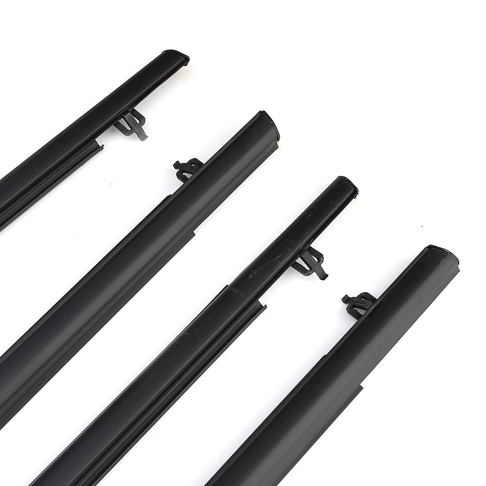 Geataat 4Pcs Weatherstrip Window Moulding Trim Seal Belt Compatible With 2006-2011 Honda Civic Replace# 72460-Sna-A01 72410-Sna-