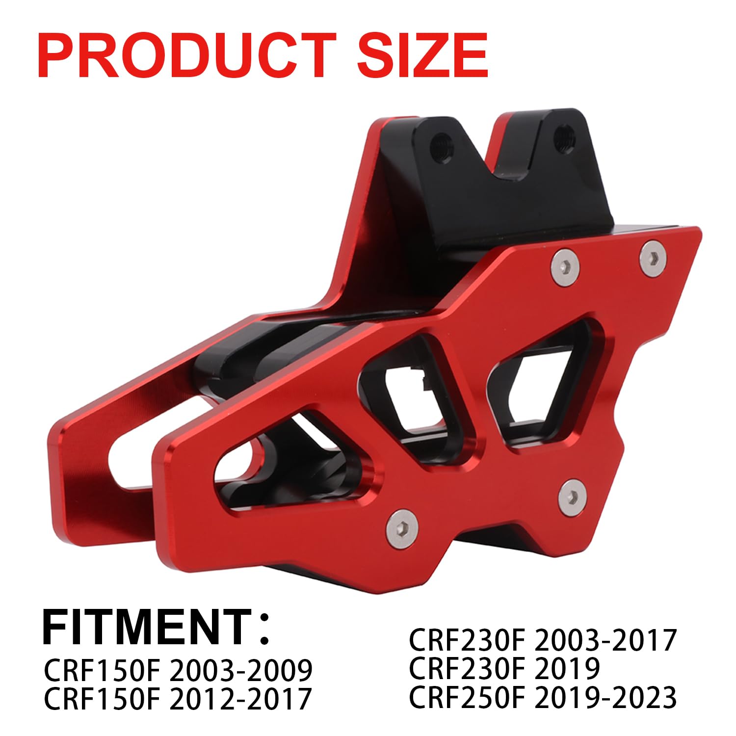 Anxin Motorcycle Chain Guide Guard Protector Cnc For Crf150F 2003-2009 2012-2017 Crf230F 2003-2017 2019 Crf250F 2019-2023 Dirt Pit Bike Red