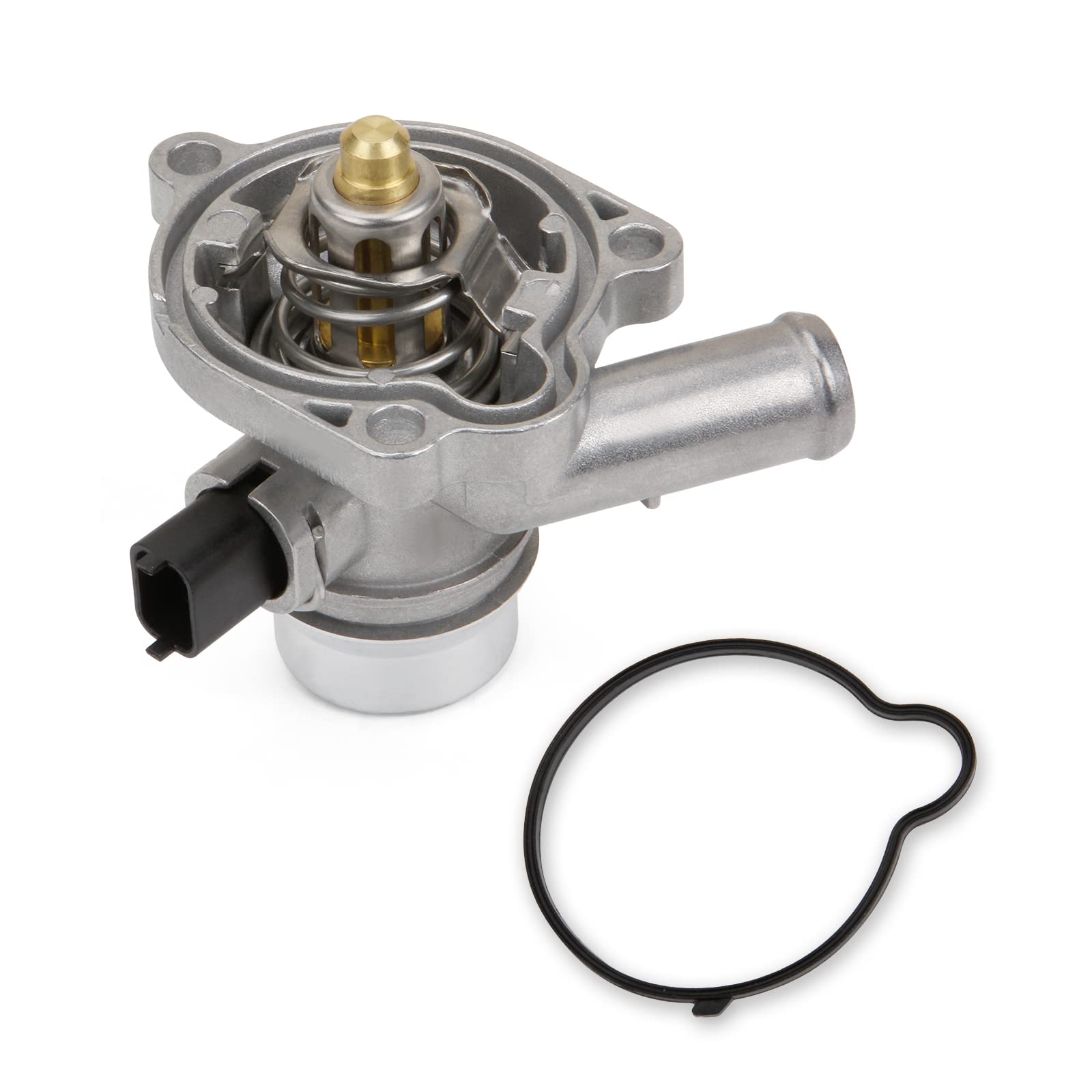 Mitzone Upgrade Aluminium Coolant Thermostat Housing Assembly Compatible With Chevy Cruze 2011-2016 Trax Sonic 2012-2020 Buick Encore 2013-2019 1.4L Replace 25200455 55565336 902-808