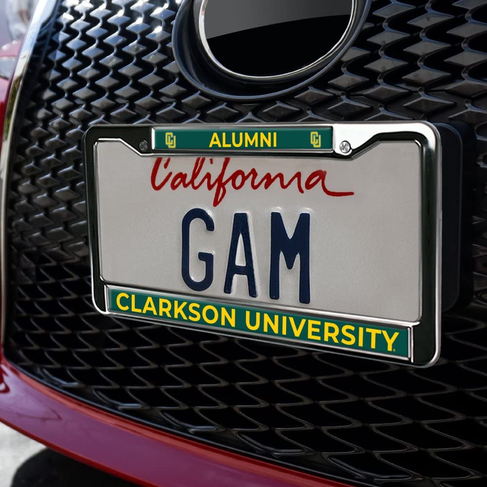 Clarkson University Alumni Logo Full Size Standard License Plate Metal Frame