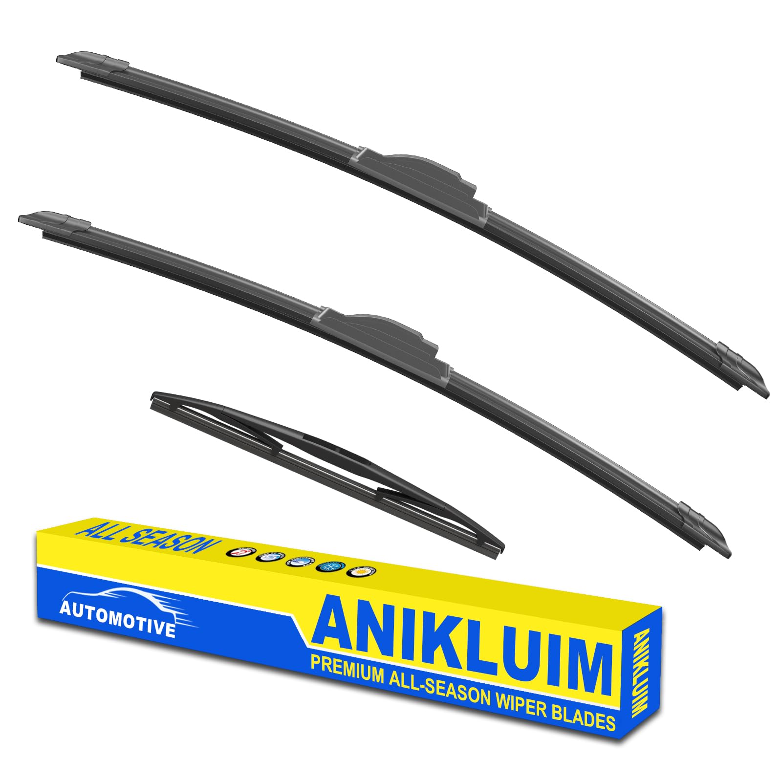 Anikluim 26''+ 17'' Wiper Blades With 14'' Rear Wiper Blade Set Replacement For 2012-2018 Subaru Forester Windshield Wipers Orig