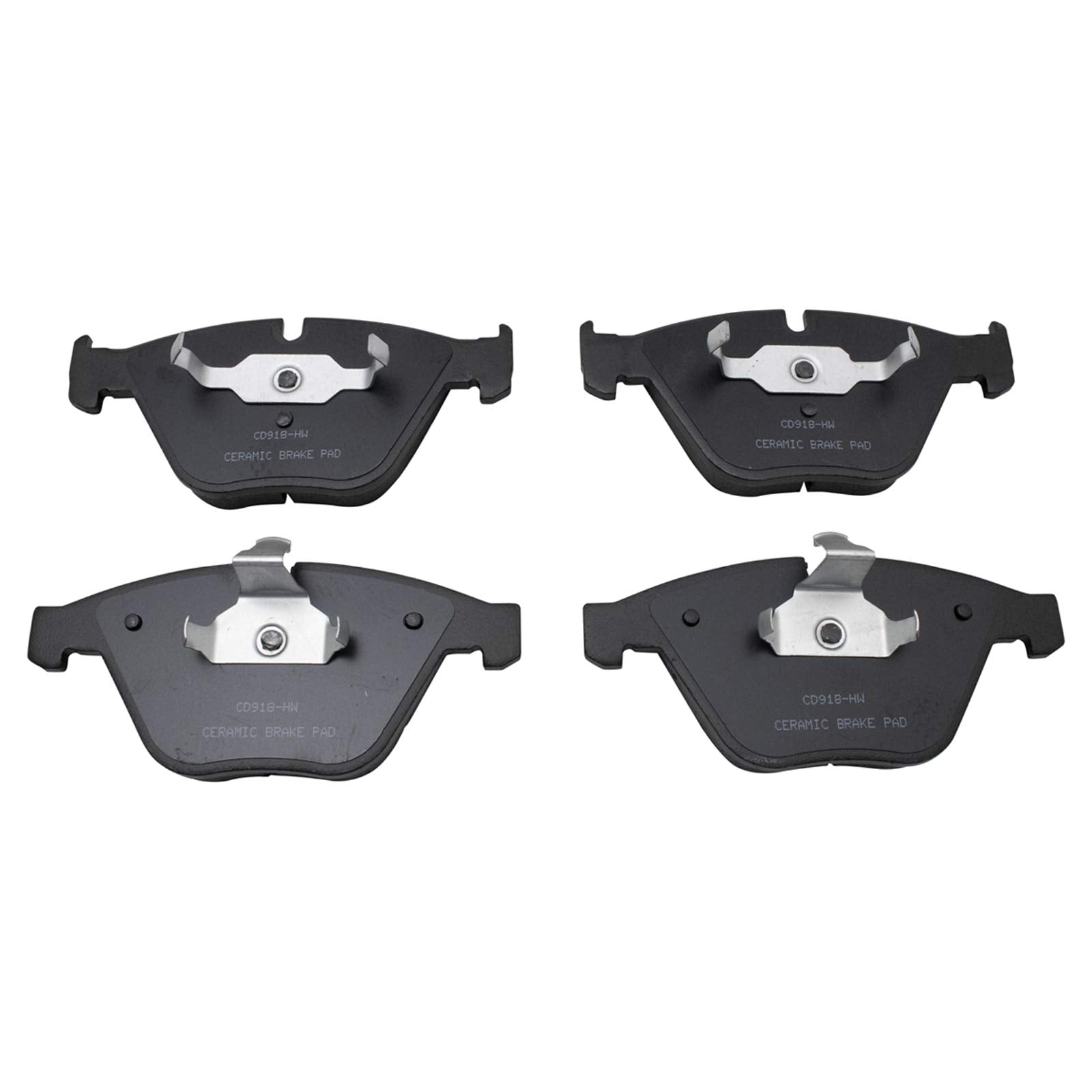 TRQ Front Posi Ceramic Brake Pad Kit Set for BMW E60 E65 E66