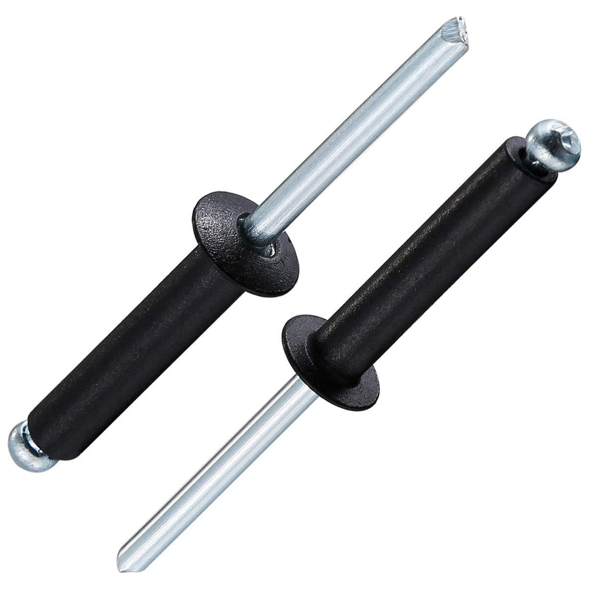 Wensilon (150Pcs) 3/16'X1' Black Aluminum Blind Pro Rivets,Aluminum Grip And Steel Mandrel