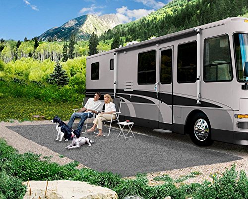 Prest-O-Fit 2-1173 Patio Rug Stone Gray 8 Ft. X 20 Ft.