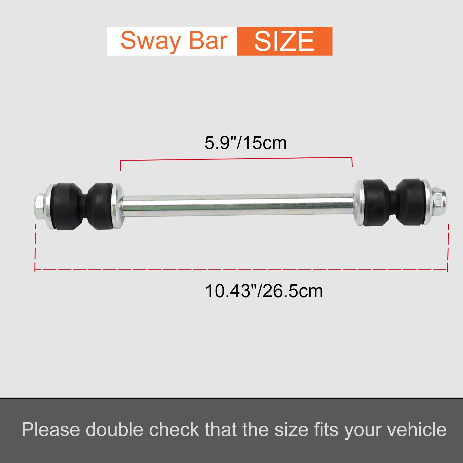 K7275 Front Sway Bar Link Kit Compatible With 1994-2002 Ram 2500 3500 1500 ? 1995-2010 Explorer ? 1998-2011 Ranger