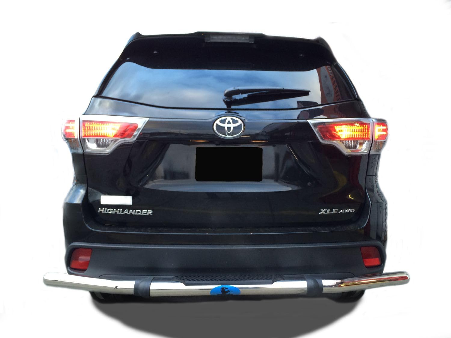 Black Horse Rear Bumper Guard Double Tube Stainless Steel Compatible With 99-03 Rx300|04-06 Rx330|07-20 Rx350|18-19 Rx350L|06-08