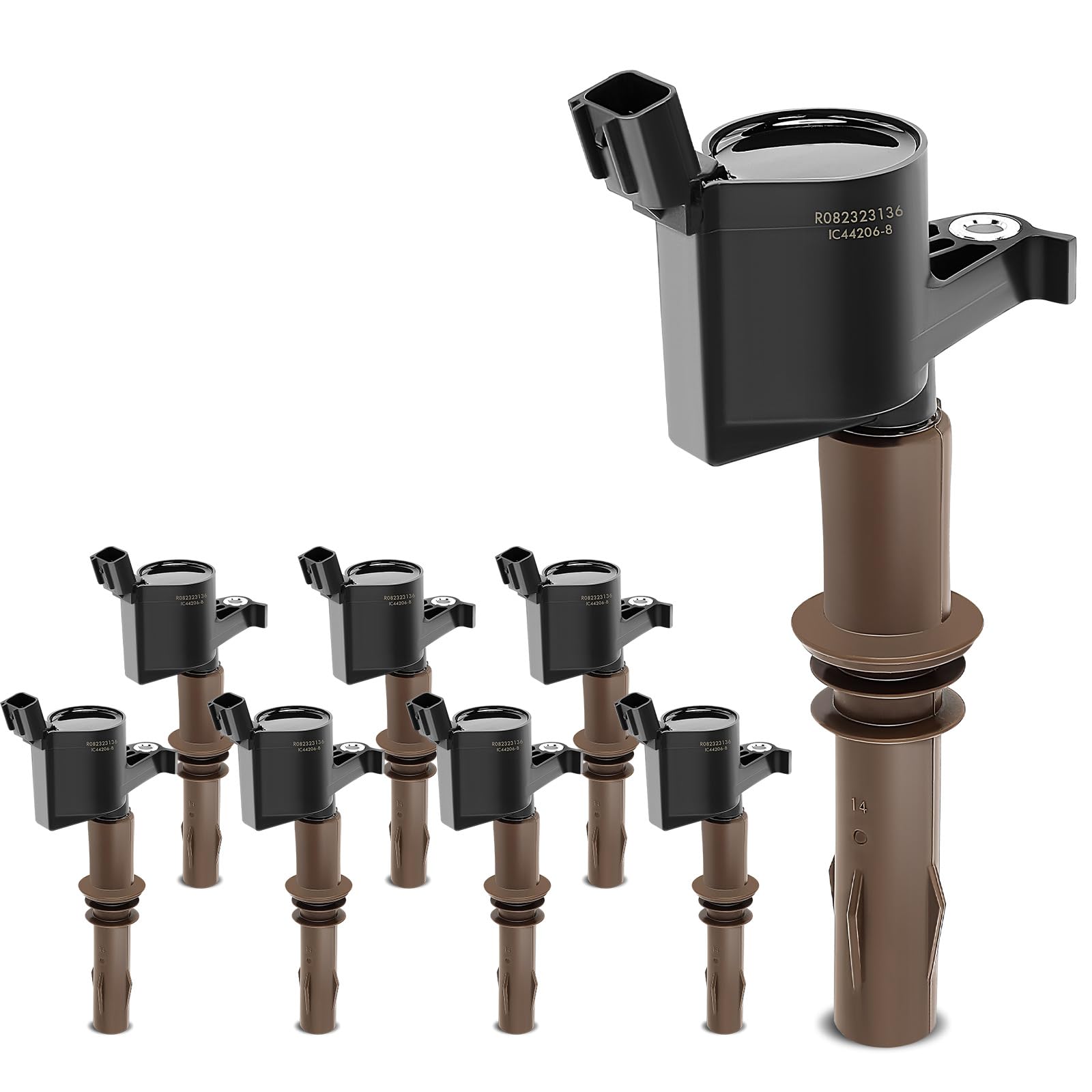 YHTAUTO Set of 8 Ignition Coil Packs Replacement for Ford F-150 F-250 Super Duty, F-650 F-750 Mustang Explorer Sport Trac Expedi