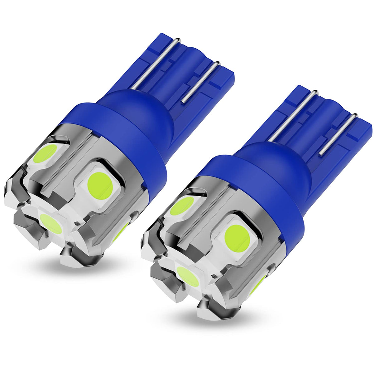 Phinlion 194 168 Led Bulb Ice Blue Super Bright 2825 W5W T10 Wedge 6-Smd 3030 Chipsets Led Replacement Bulbs For Car Dome Map Pa