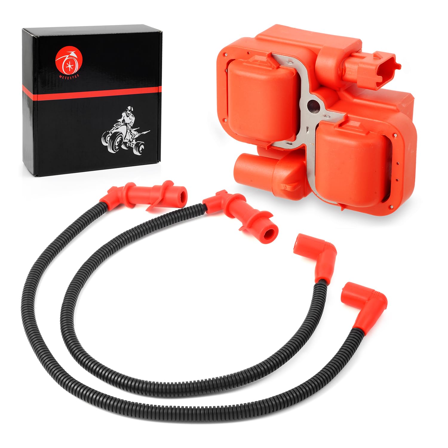 Ignition Coil & Spark Plug Cap W/Wire For Polaris Sportsman Ranger 700 800 2005-2016 Rzr 4 S 800 2008-2010 4010425