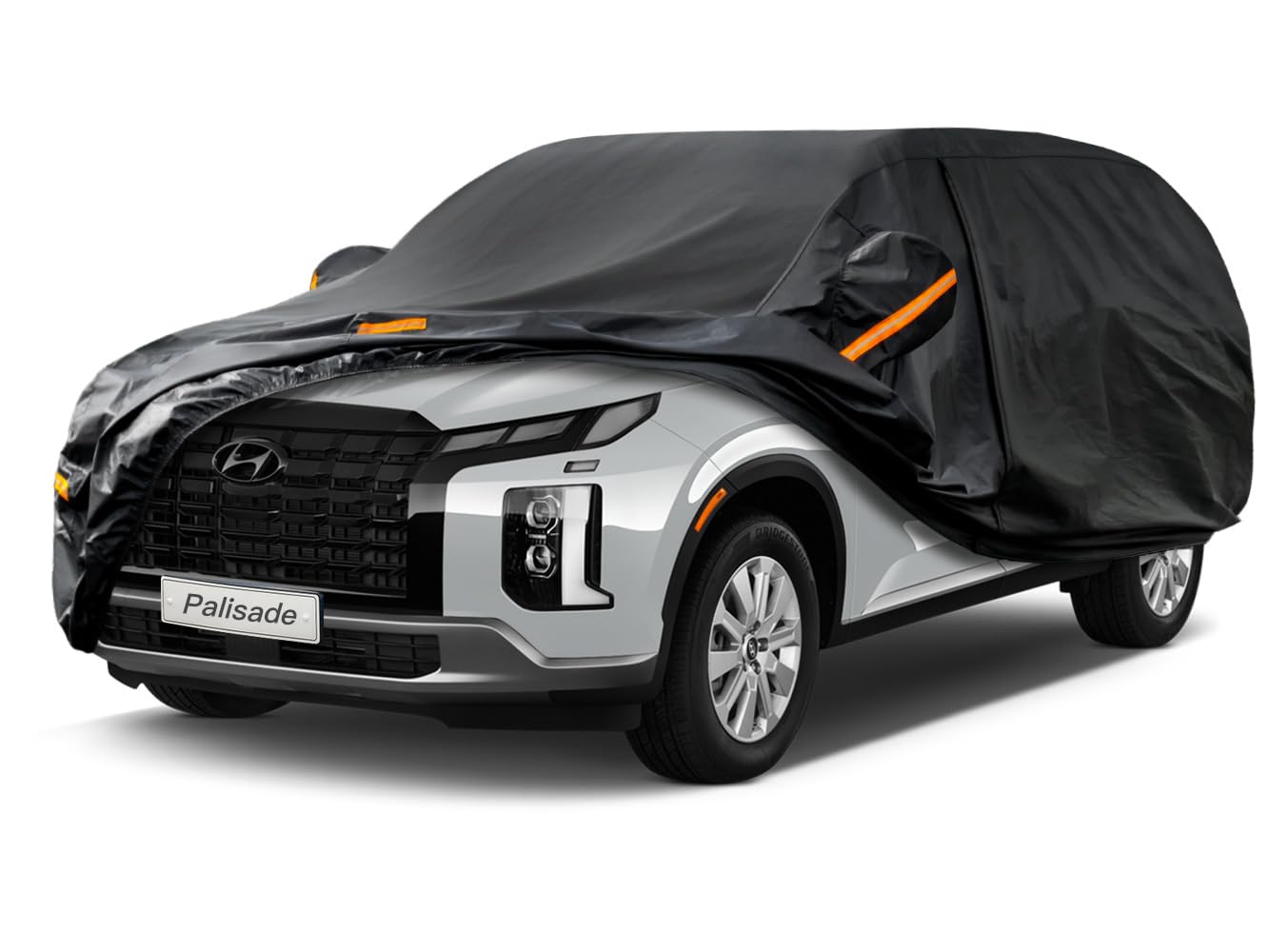 Kayme 7 Layers Suv Car Cover Custom Fit For Hyundai Palisade (2019-2024) Waterproof All Weather For Automobiles, Outdoor Full Co