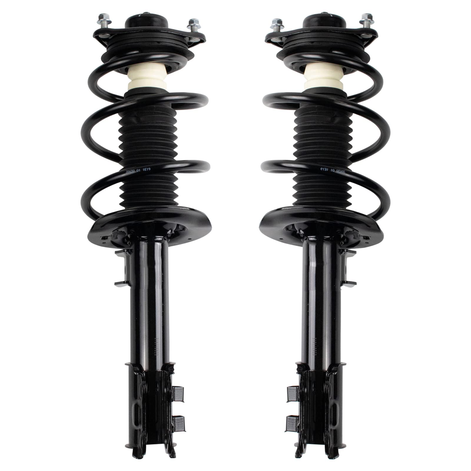 Trq Front Strut & Coil Spring Assembly Set Driver & Passenger Sides Compatible With 11-14 Hyundai Sonata 11-15 Kia Optima