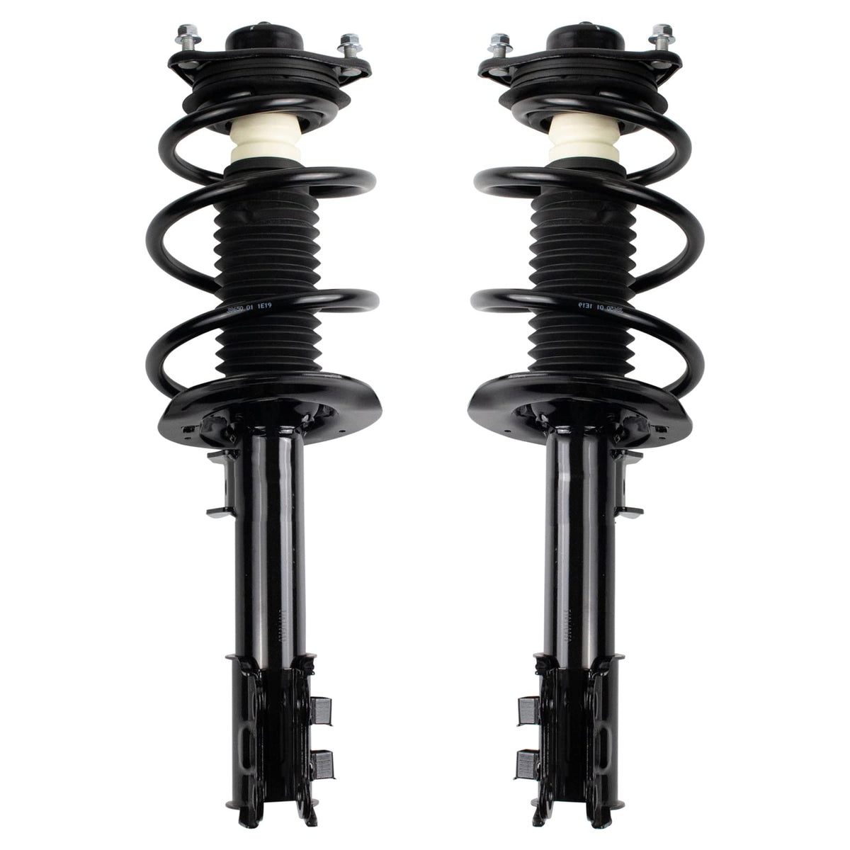 Trq Front Strut & Coil Spring Assembly Set Driver & Passenger Sides Compatible With 11-14 Hyundai Sonata 11-15 Kia Optima