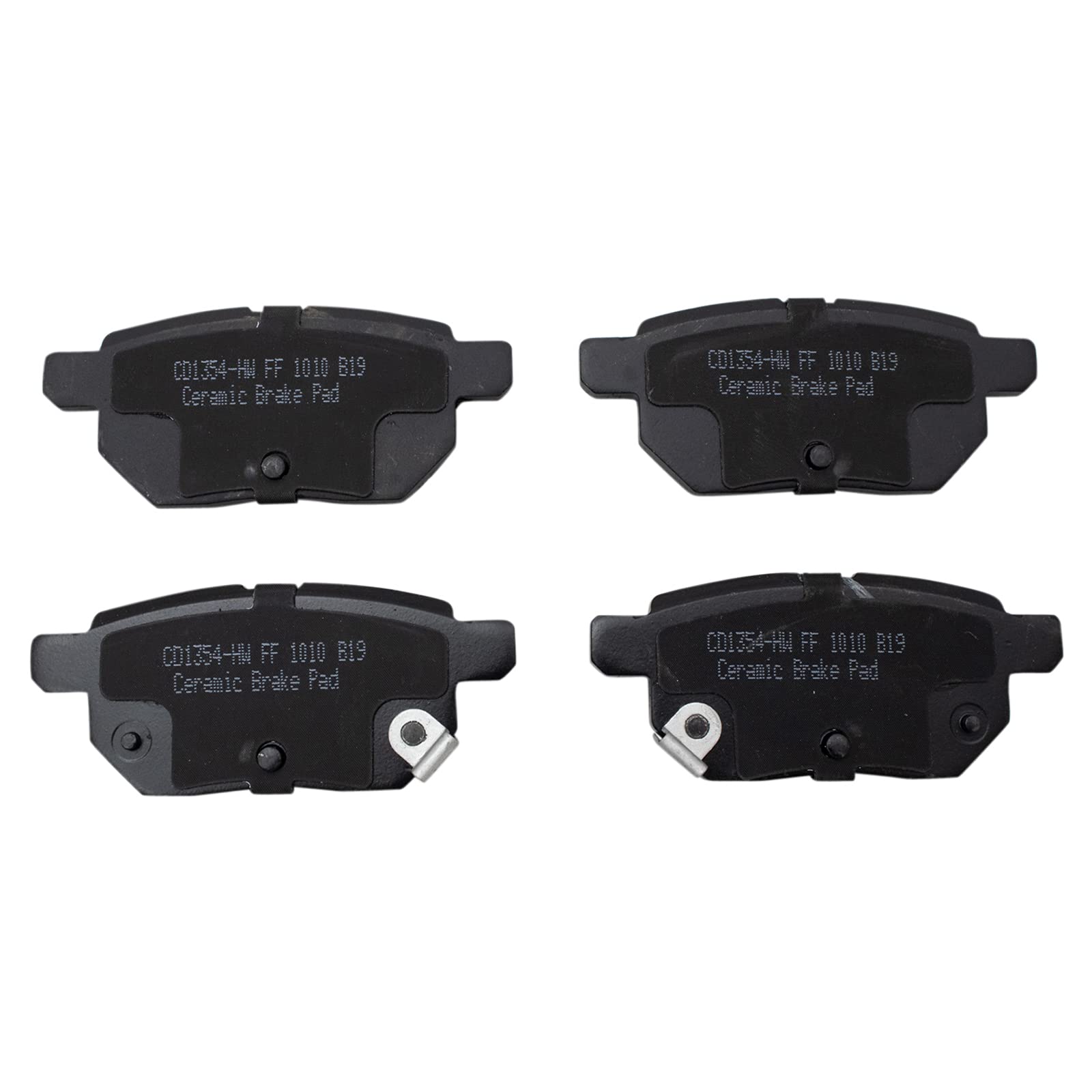 Trq Rear Brake Pad & Rotor Kit Brake Pads Brake Rotor Ceramic Premium G-Coated Compatible With 2011-2016 Scion Tc