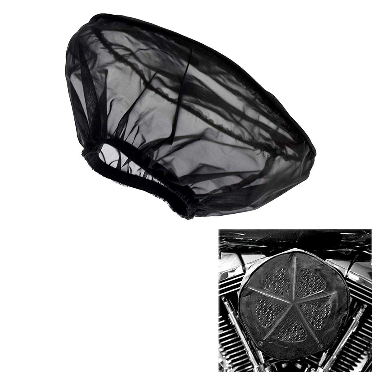 Motorcycle Waterproof Air Filter Rain Sock Dustproof Protective Cover Fits, Air Filter Cleaner Kits For Harley Davidson Touring