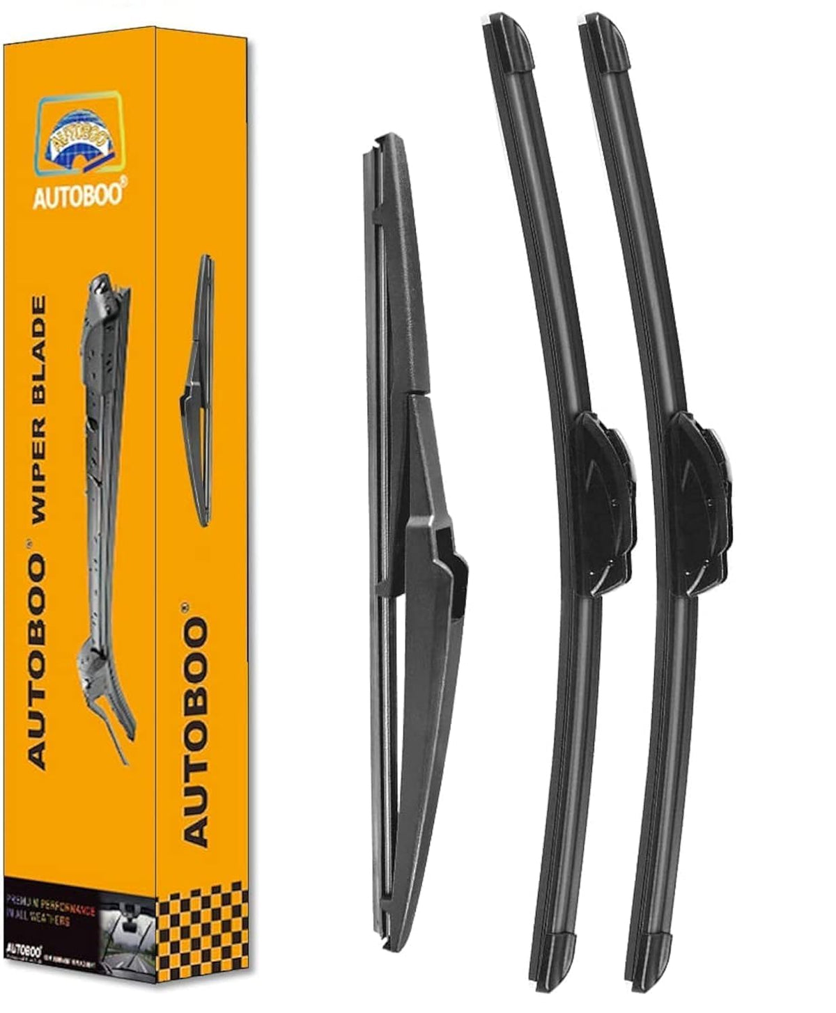 Autoboo 24''+20'' Windshield Wipers With 11'' Rear Wiper Blade Replacement For Kia Sorento 2011 2012 2013 2014 2015, 2010-2019 K