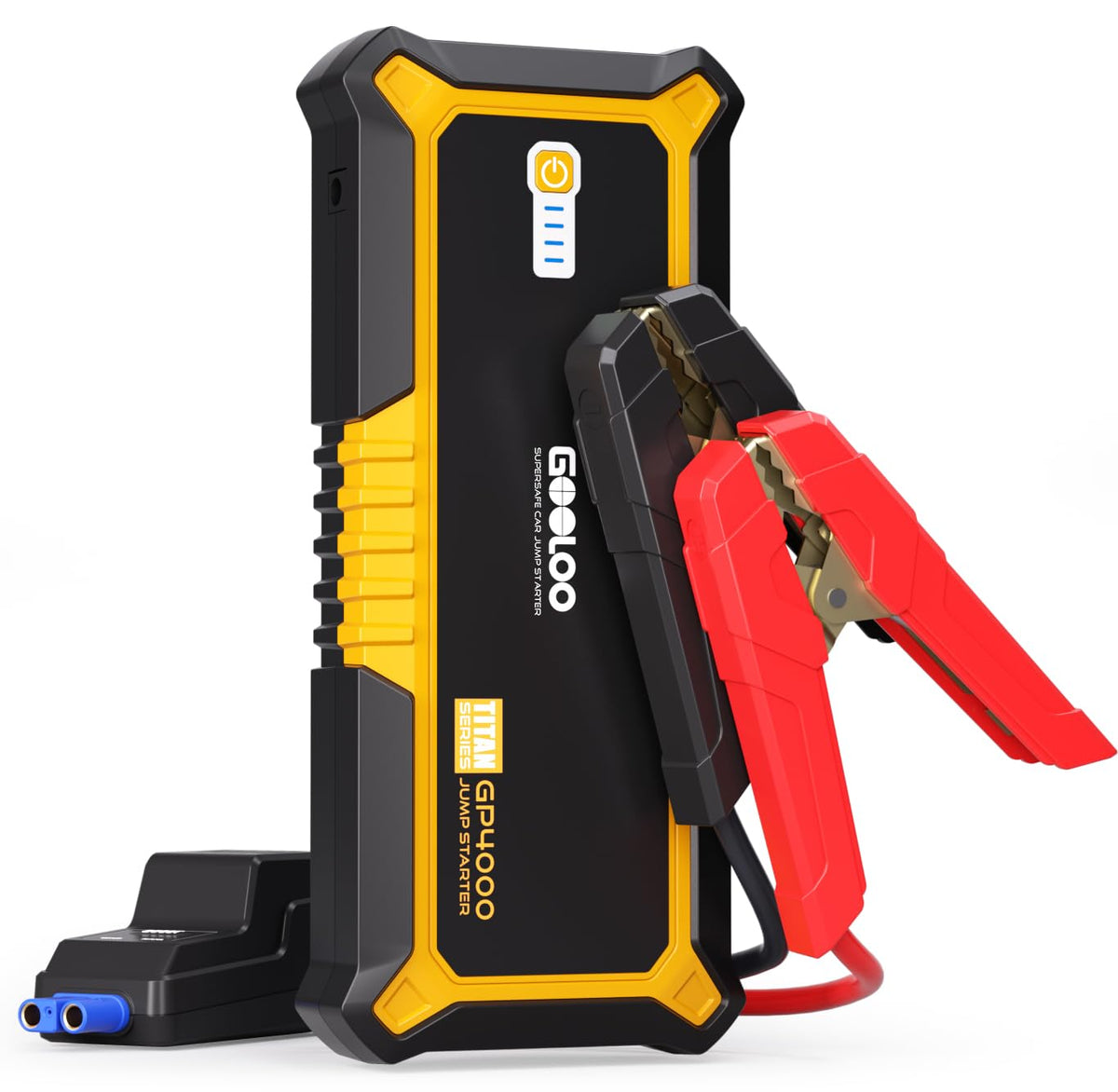 Gooloo Gp4000 Jump Starter Box 4000A Peak Car Starter (All Gas,Up To 10.0L Diesel Engine) Supersafe 12V Lithium, Auto Battery Bo